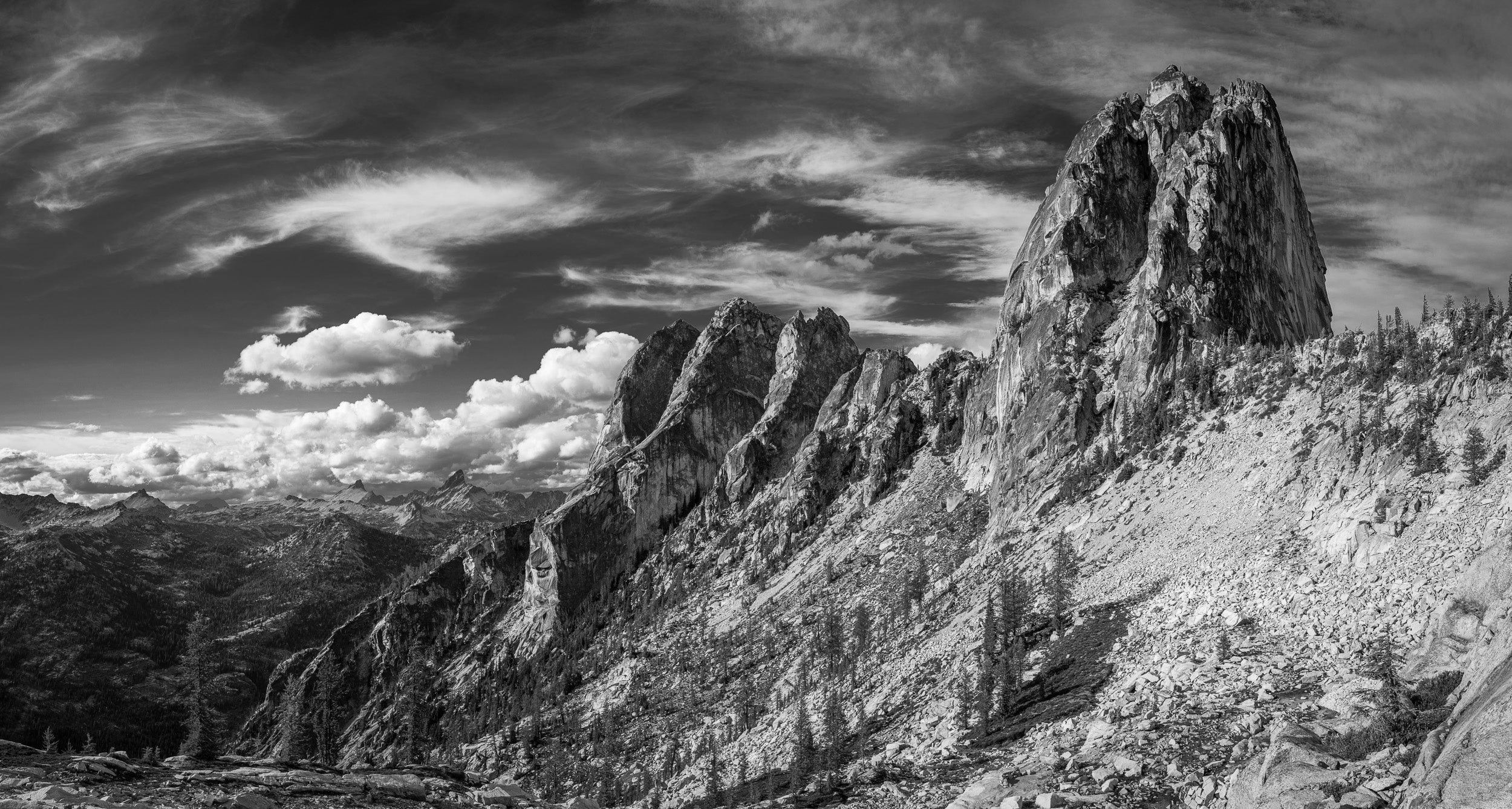 Spire, Snow + Sky - Landscapes of Washington Pass
