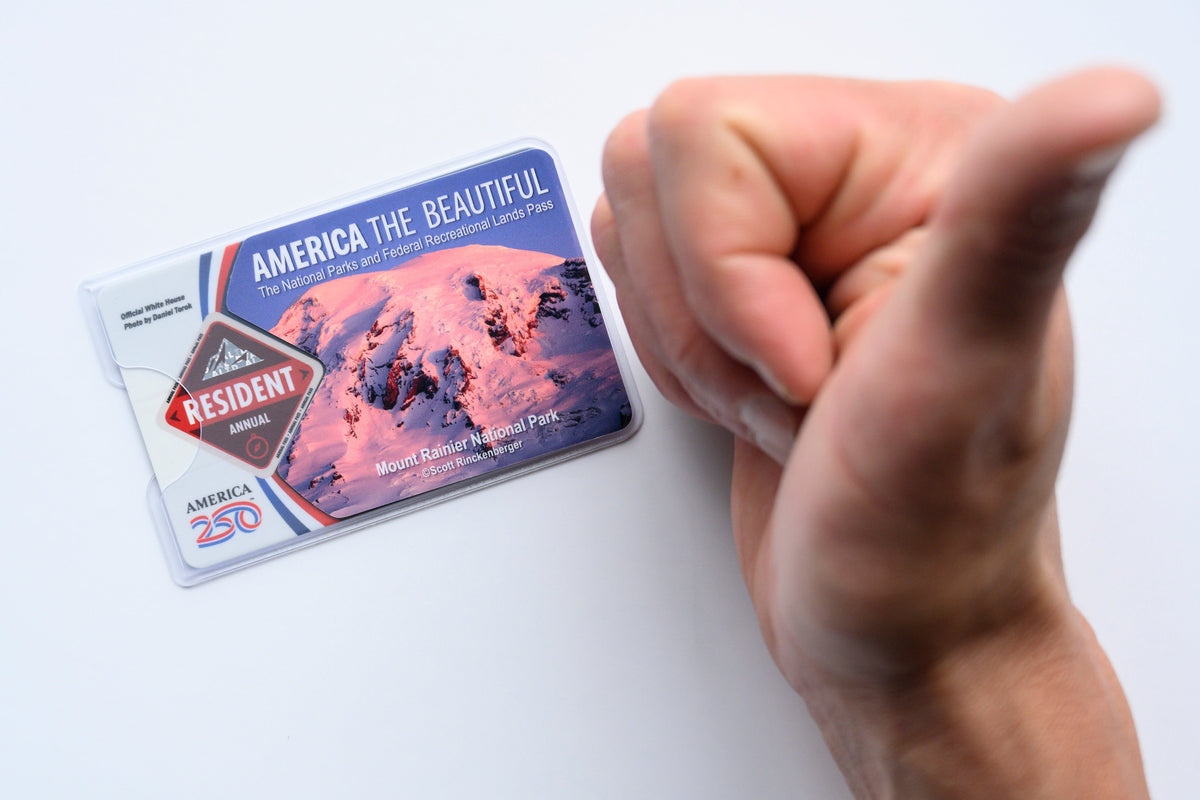 Sample Sticker for Parks Pass Sleeve to Make America Beautiful Again by Scott Rinckenberger