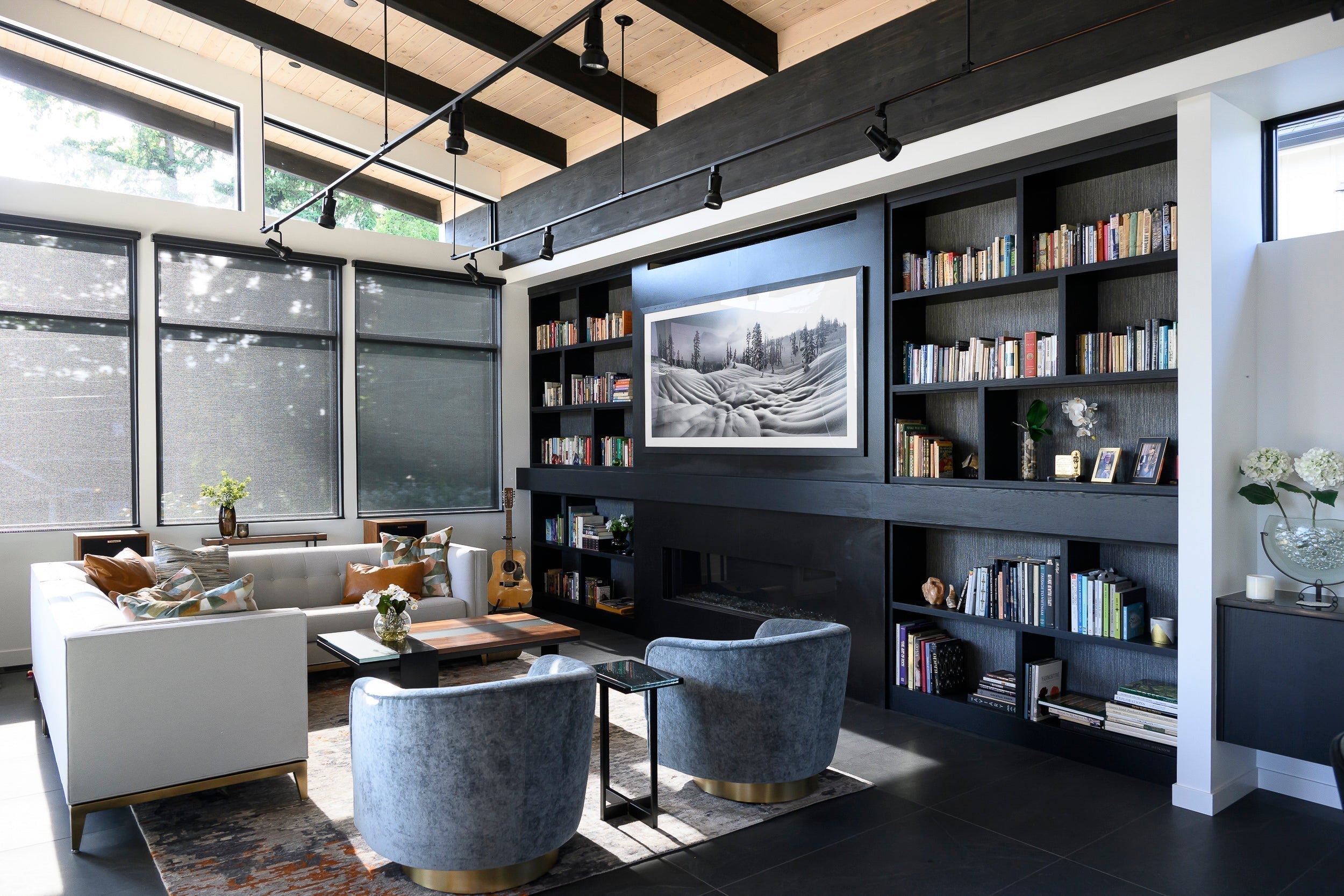 Custom Art Installation in Seattle home.