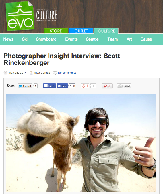 Evo.com Profiles Scott in "Photographer Insight" Series