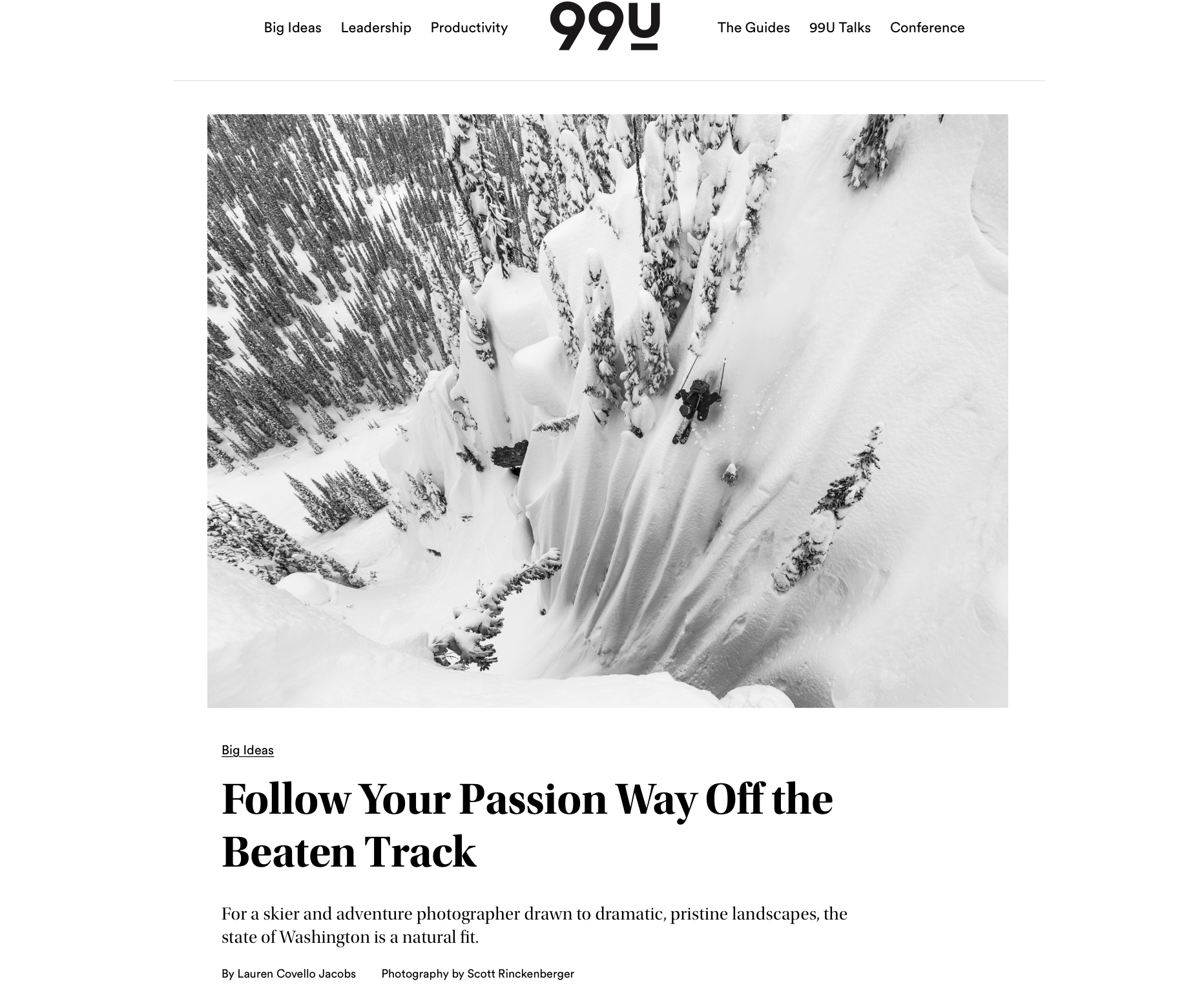 Adobe 99U Magazine - Profile Article