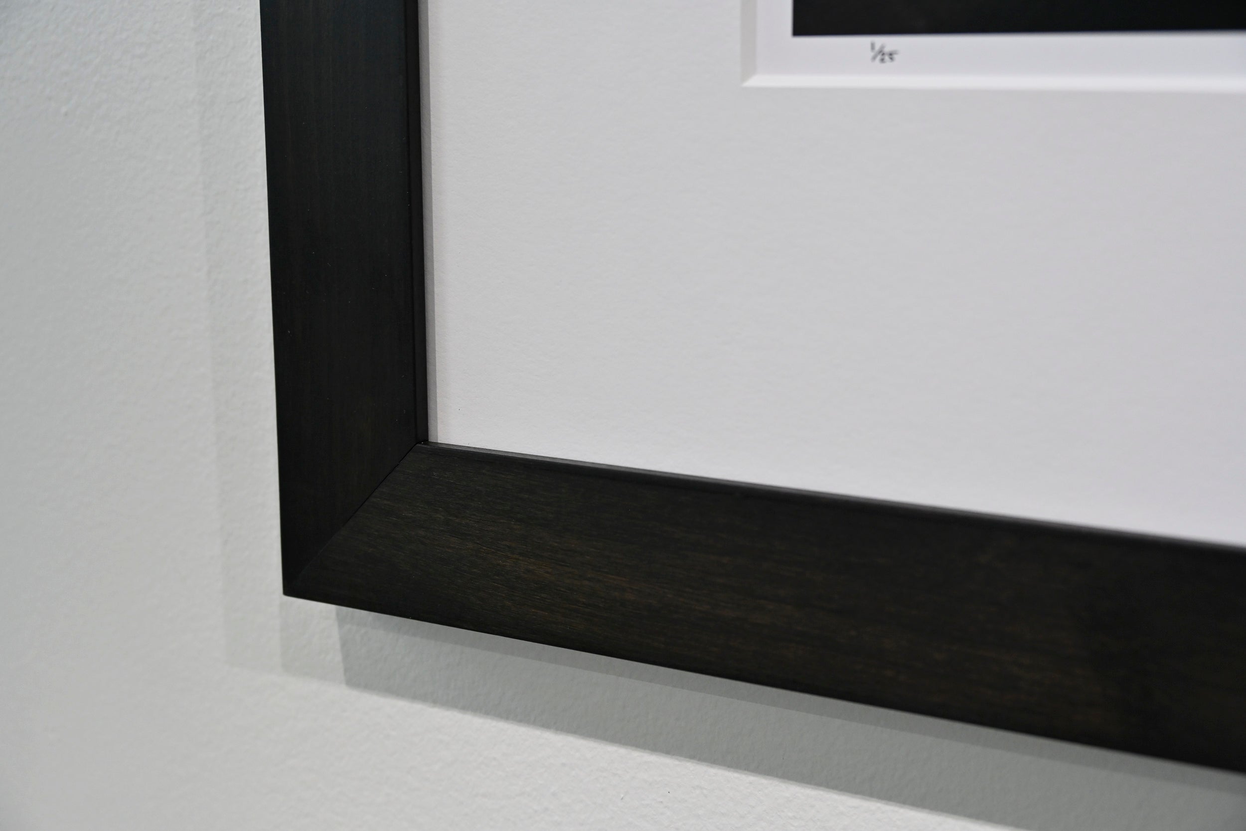 Raindrops on the False Lily of the Valley: 24x36 Limited Edition Framed Print