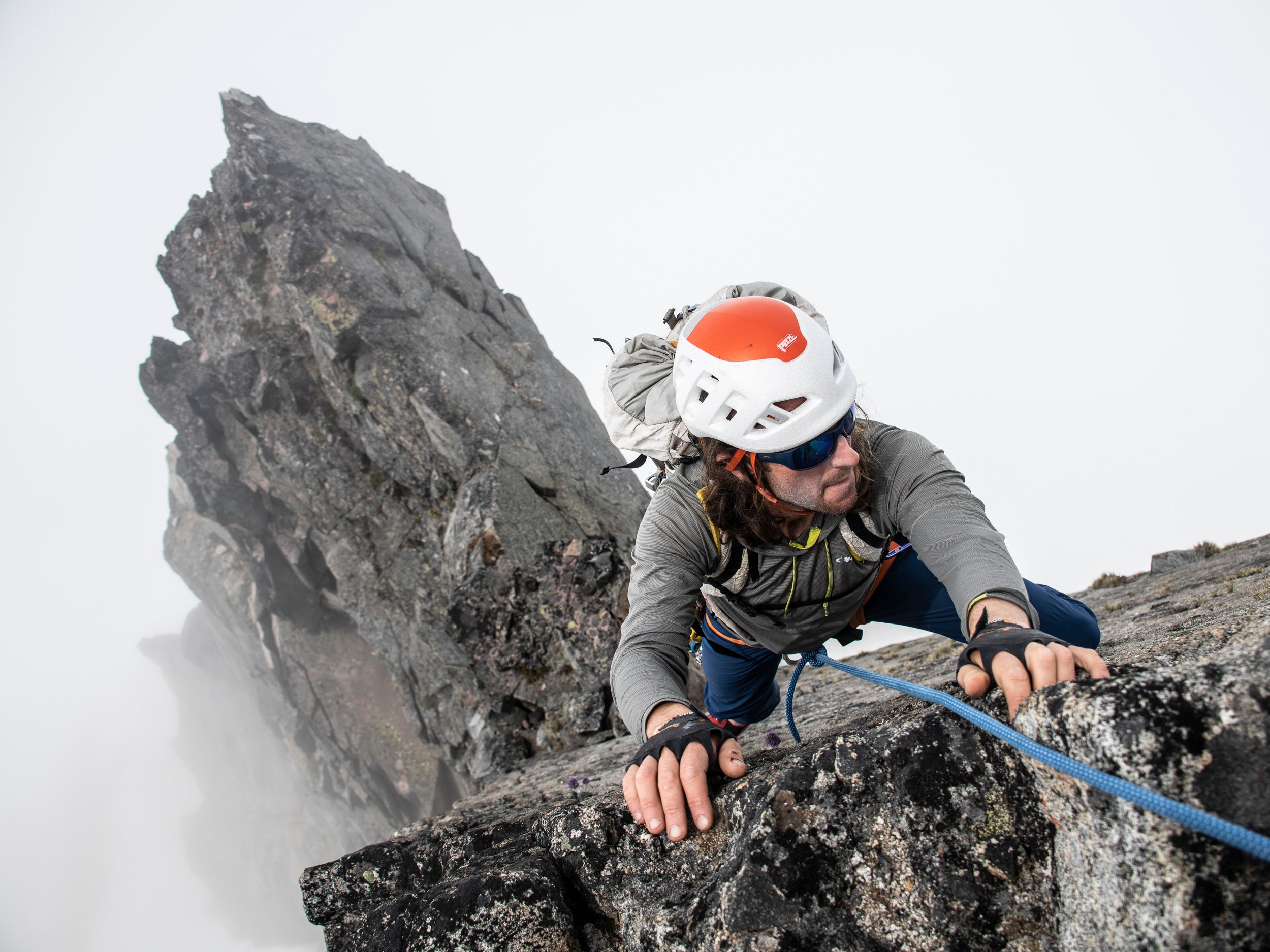 Climbing out of the Clouds on Sahale Peak: 15x20 Limited Print