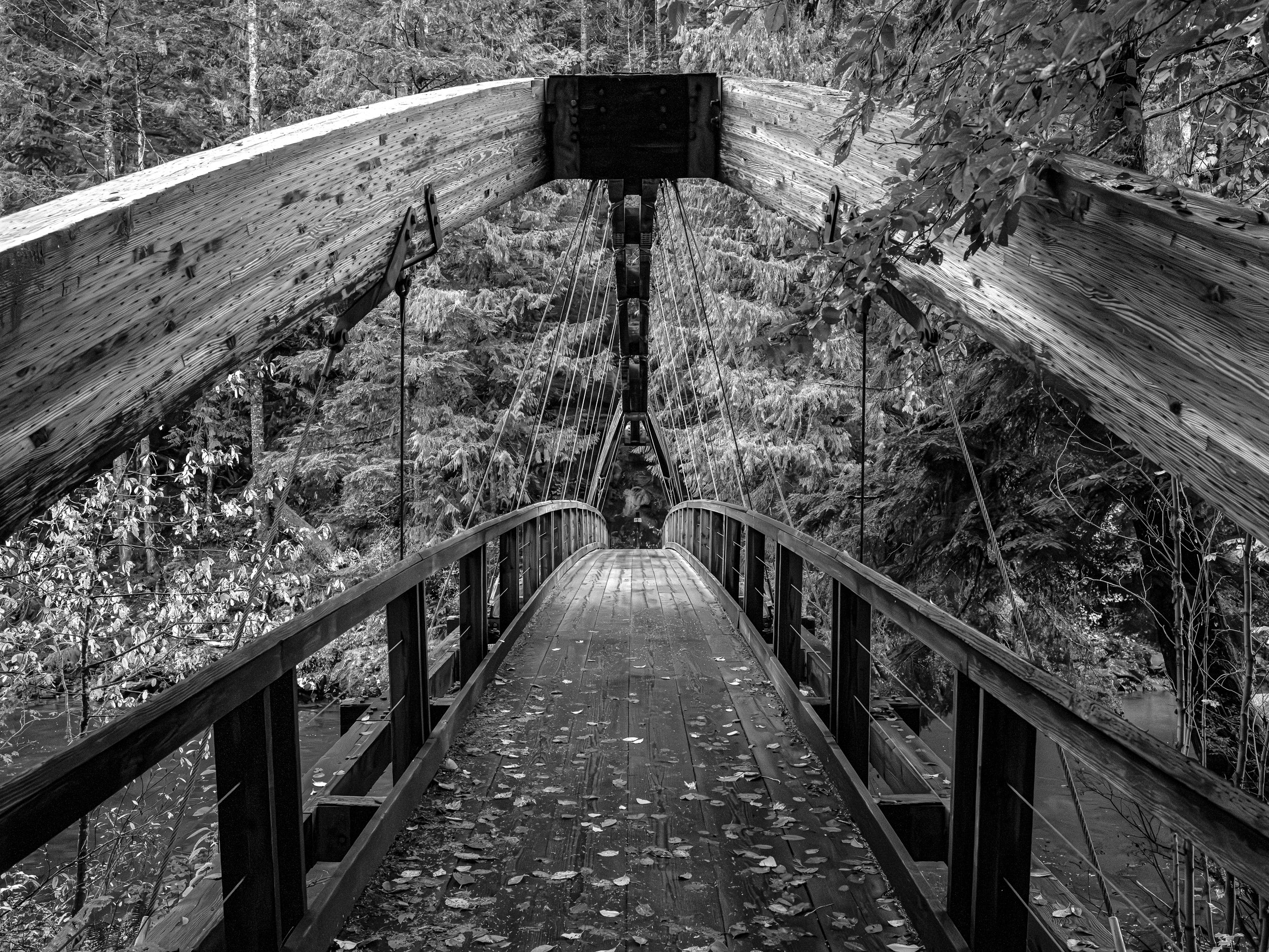 Gateway Bridge over Middle Fork Snoqualmie River: Limited Edition Framed Print
