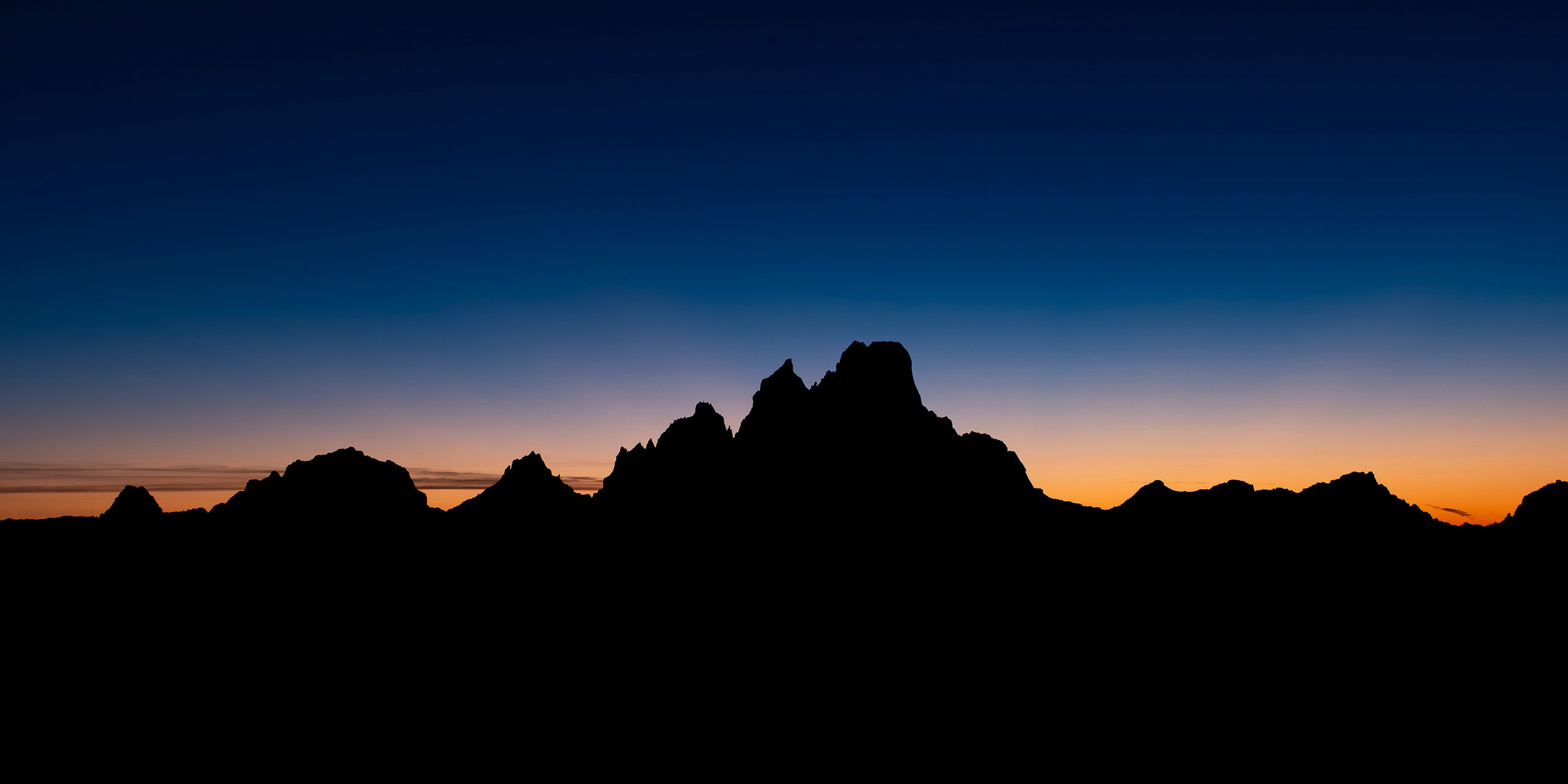 Slesse Mountain Sunset Gradient: 24x48 Limited Print