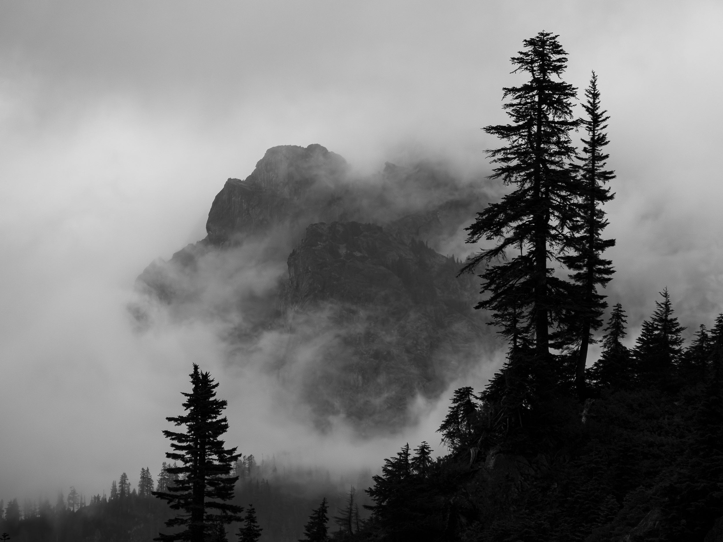 Snoqualmie Mountain Summer Storm: Limited Edition Framed Print