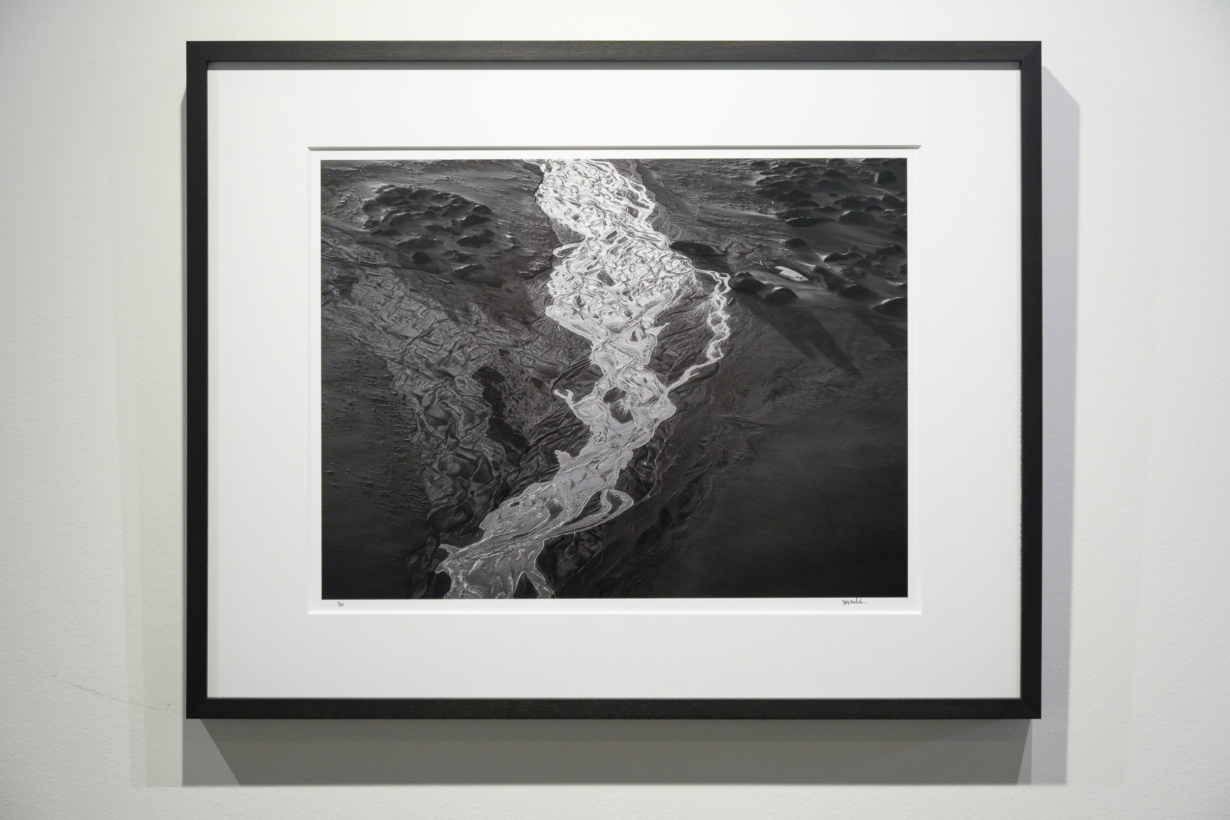 Braided Stream between Sand Dunes on Bunes Beach: Limited Edition Framed Print