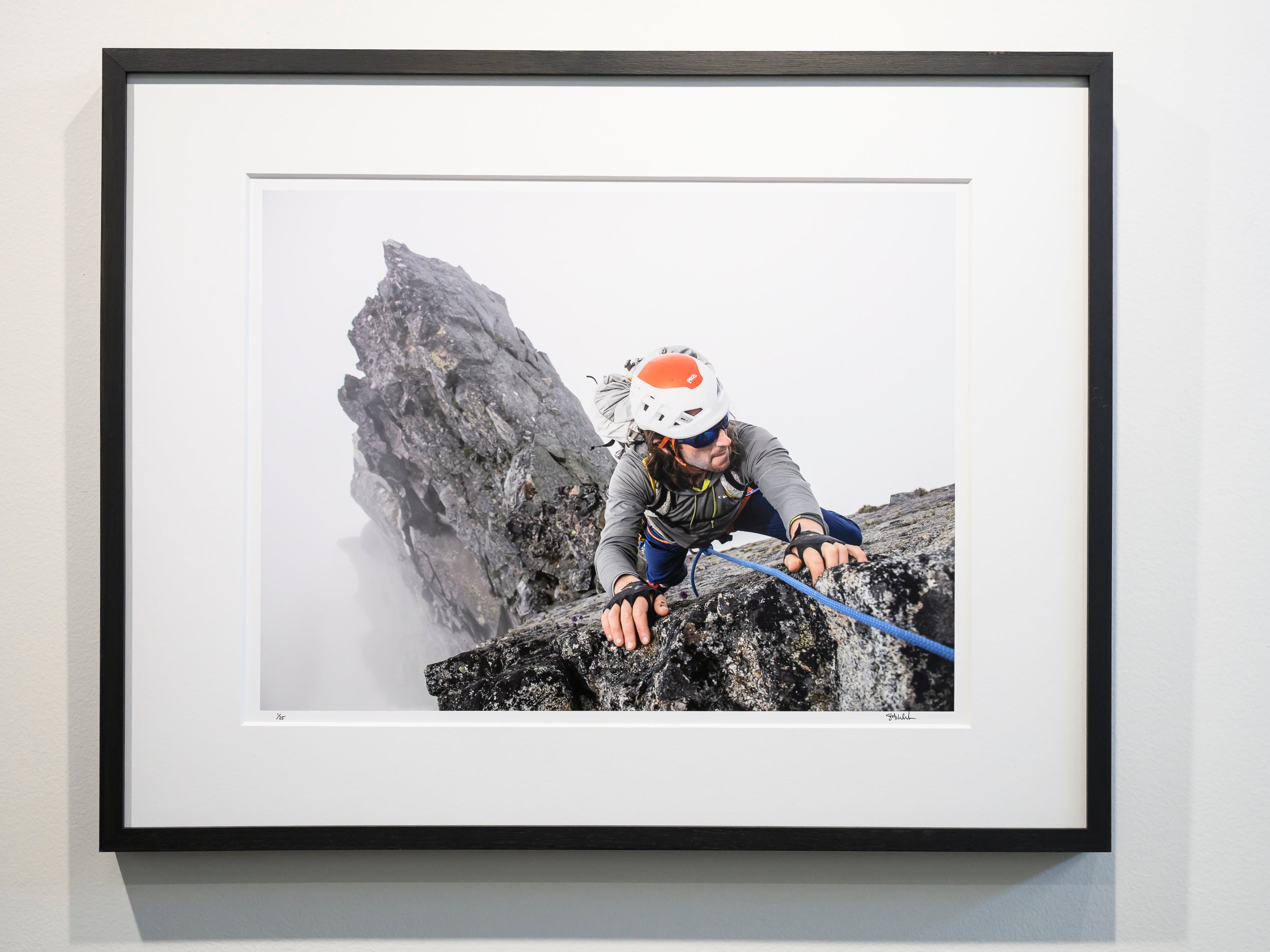 Climbing out of the Clouds on Sahale Peak: 15x20 Limited Print