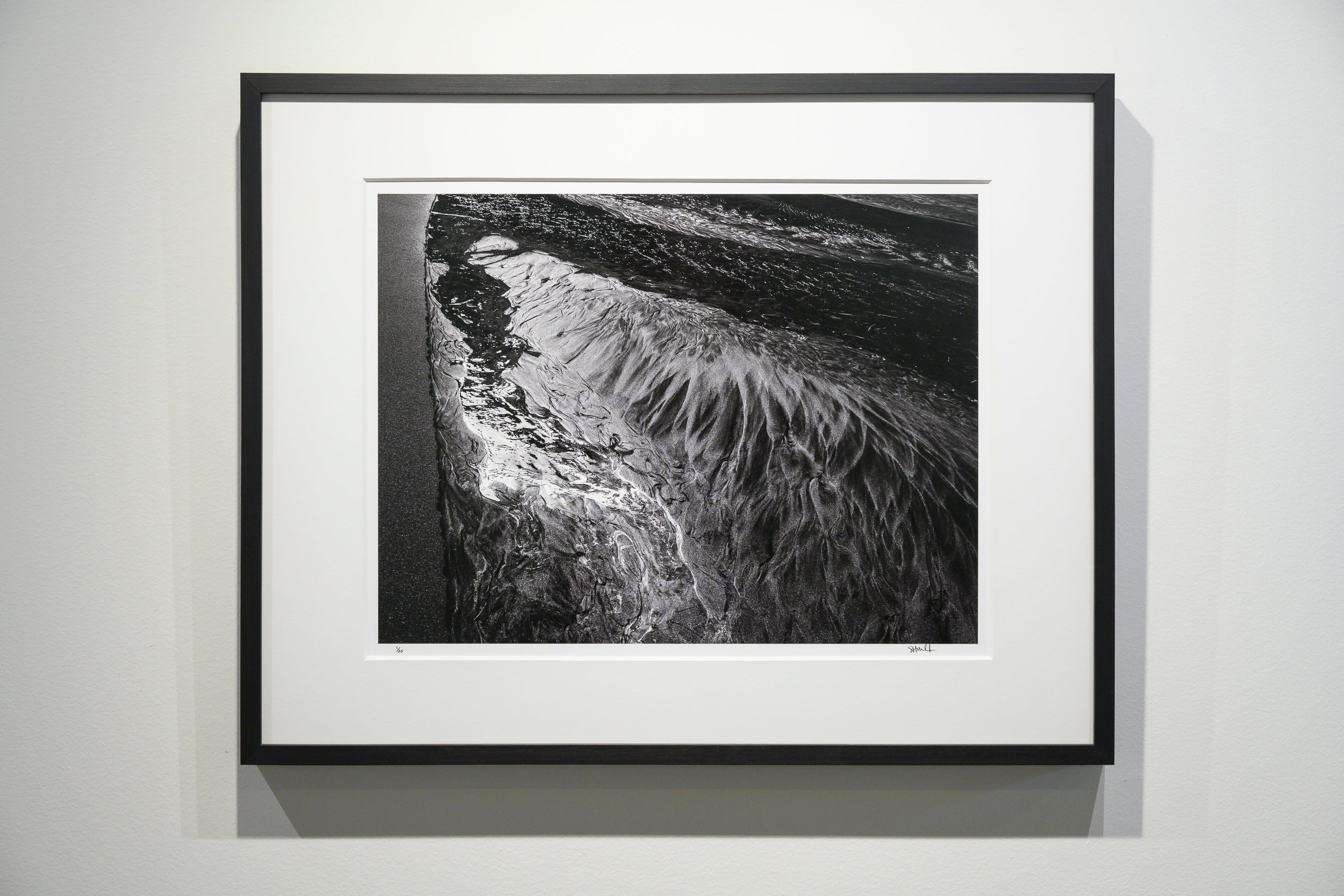 Feathery Mosaics in Tidal Stream on Bunes Beach: Limited Edition Framed Print