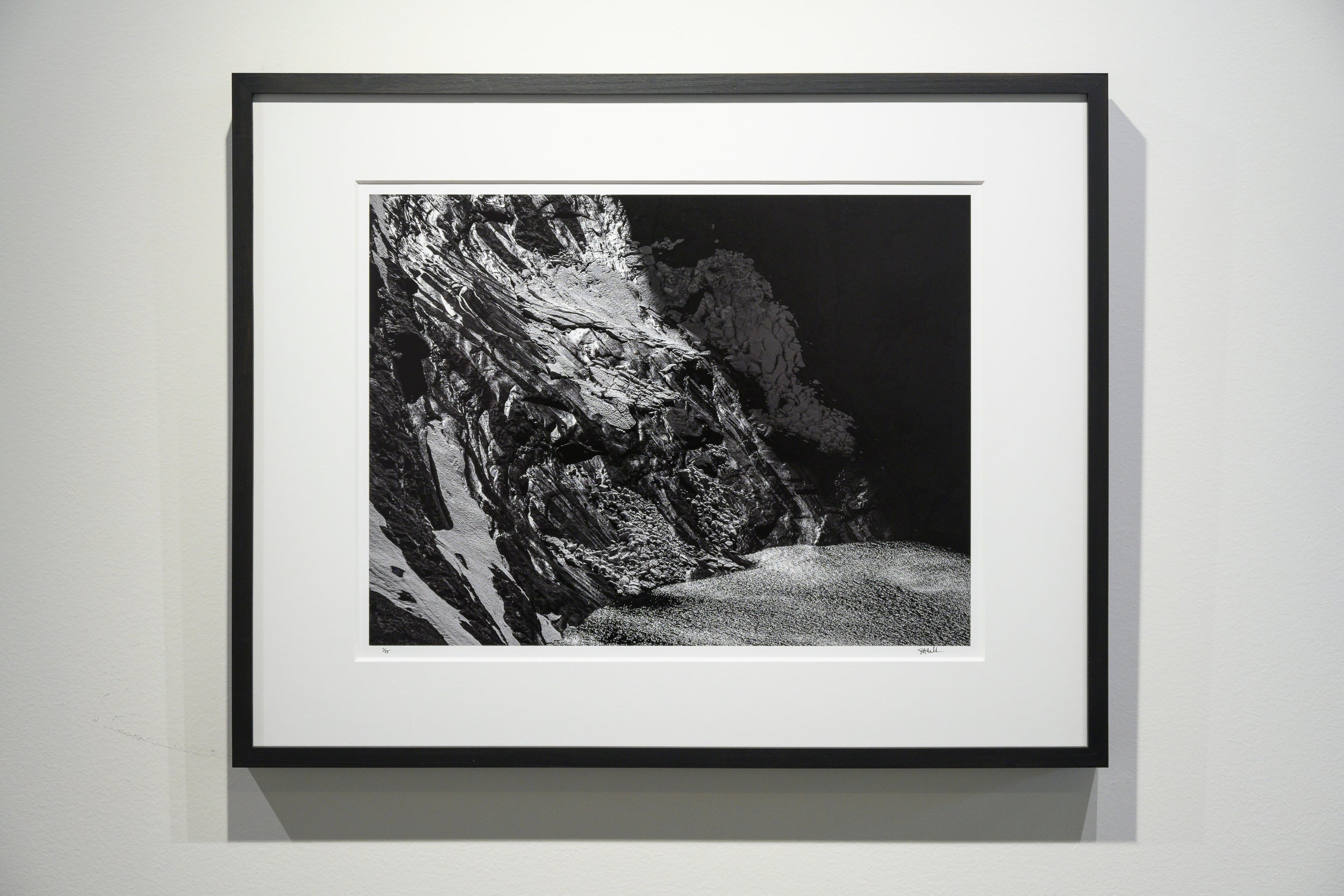 Granite Slabs Shedding Spring Snow: Limited Edition Framed Print