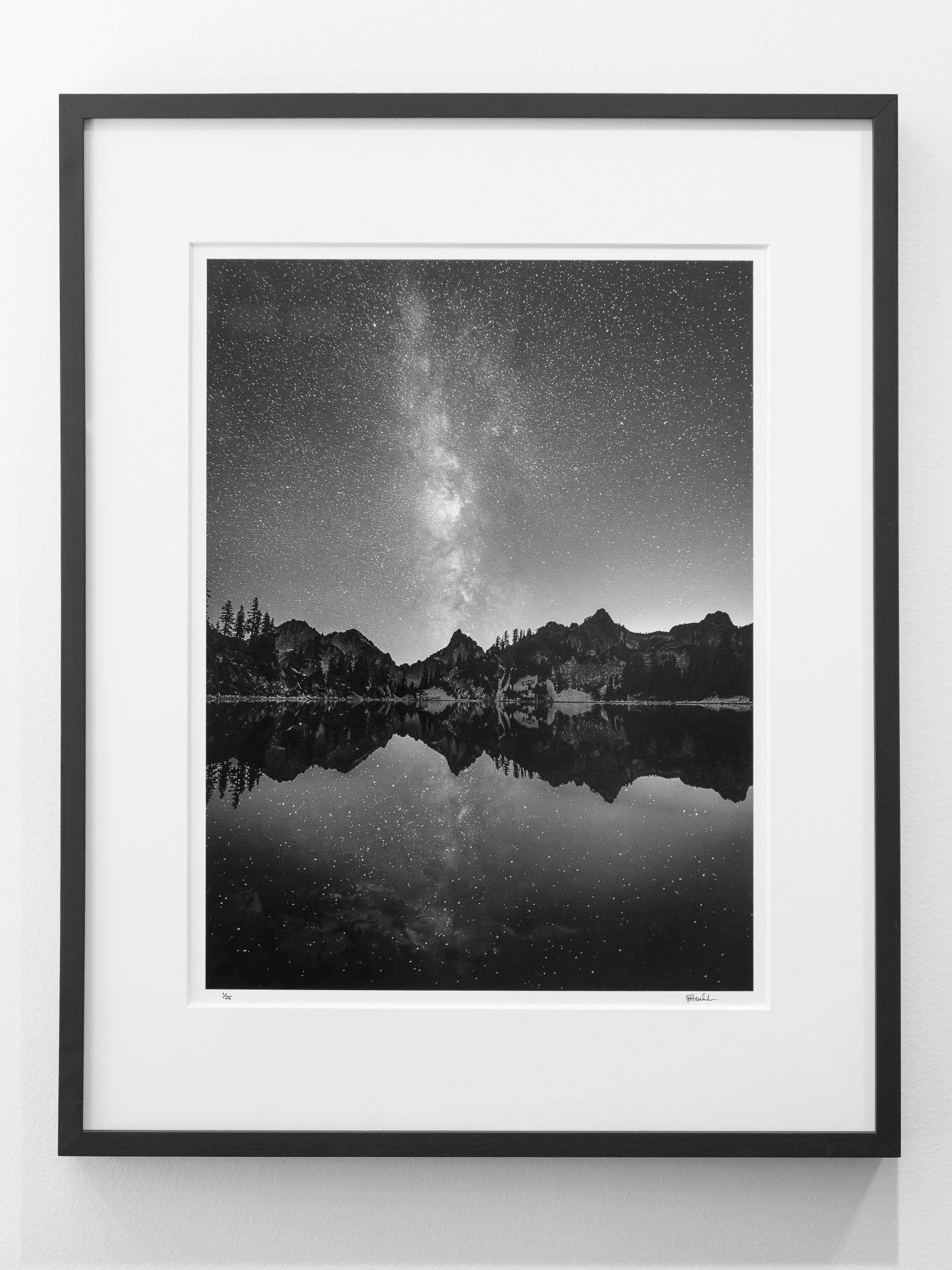 Milky Way above Kaleetan Peak from Gem Lake: Limited Edition Framed Print