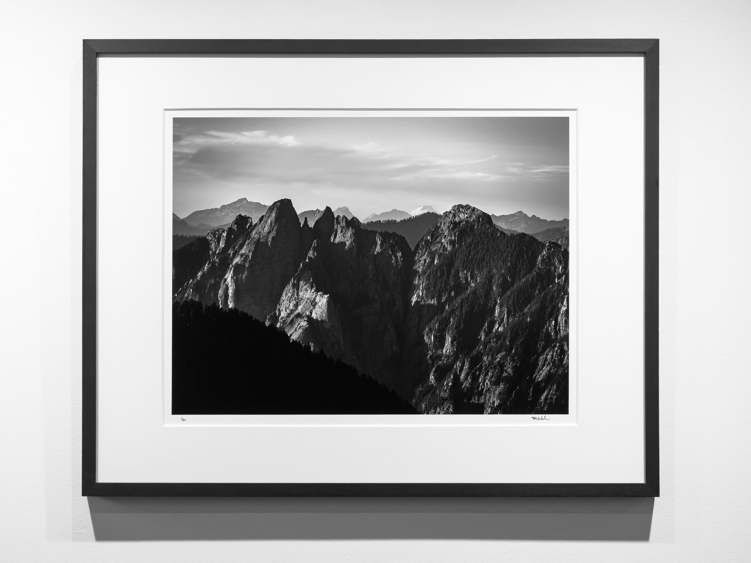 Mount Garfield and Mt. Baker from Wright Mountain: Limited Edition Framed Print