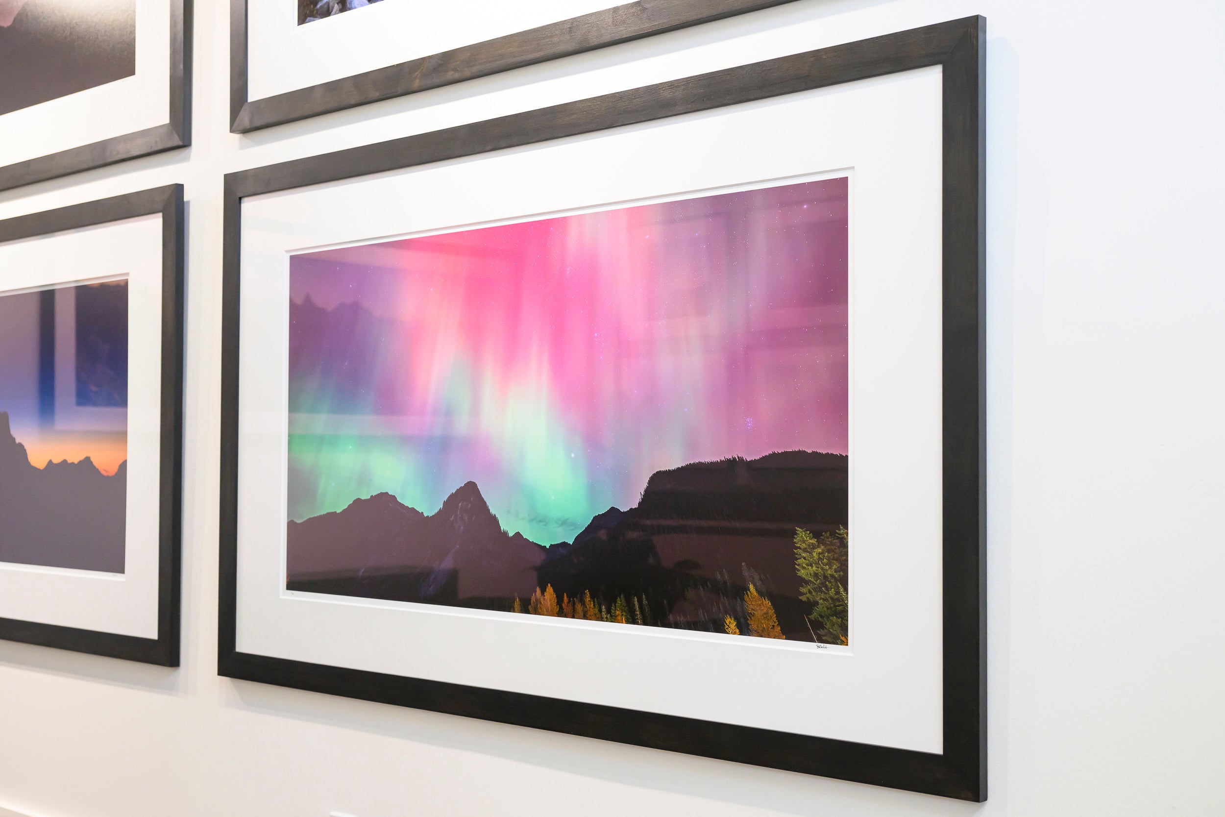 Aurora Borealis above Guye Peak: 24x48 Limited Edition Framed Print