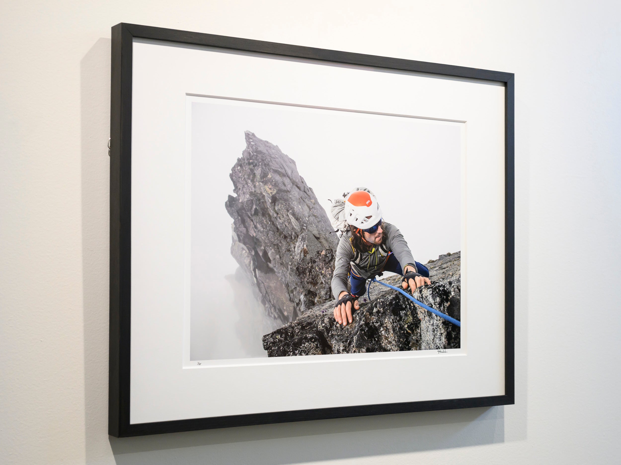 Climbing out of the Clouds on Sahale Peak: 15x20 Limited Print