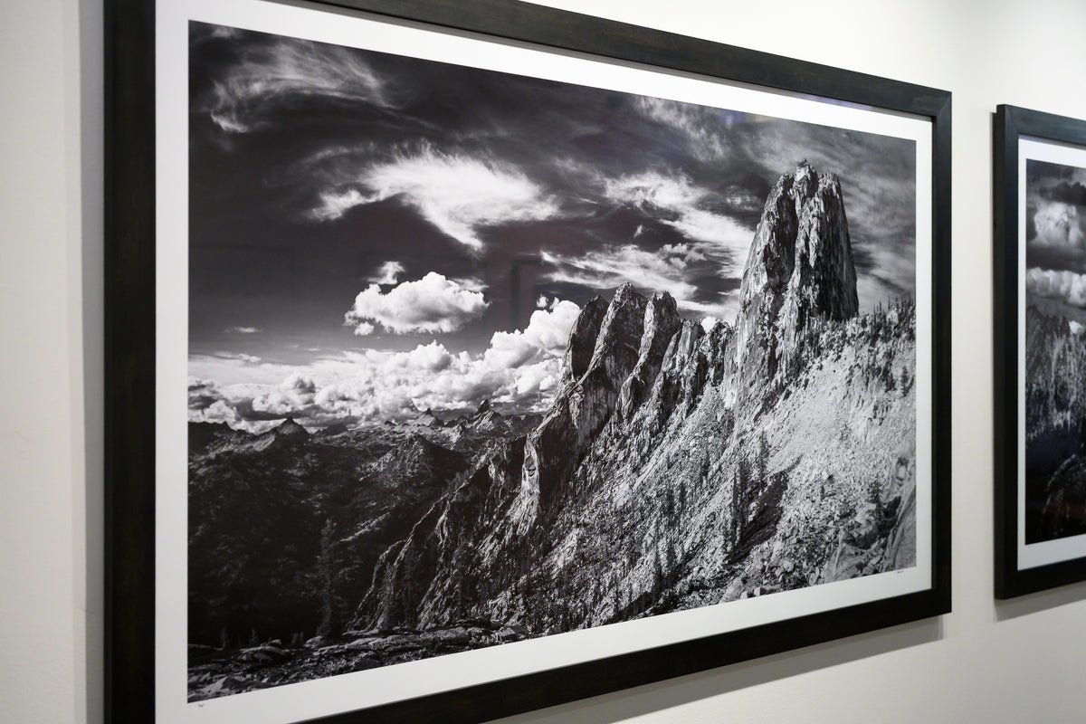 Early Winter Spires and Liberty Group from Blue Lake Peak: 30x56 Limited Edition Framed Print
