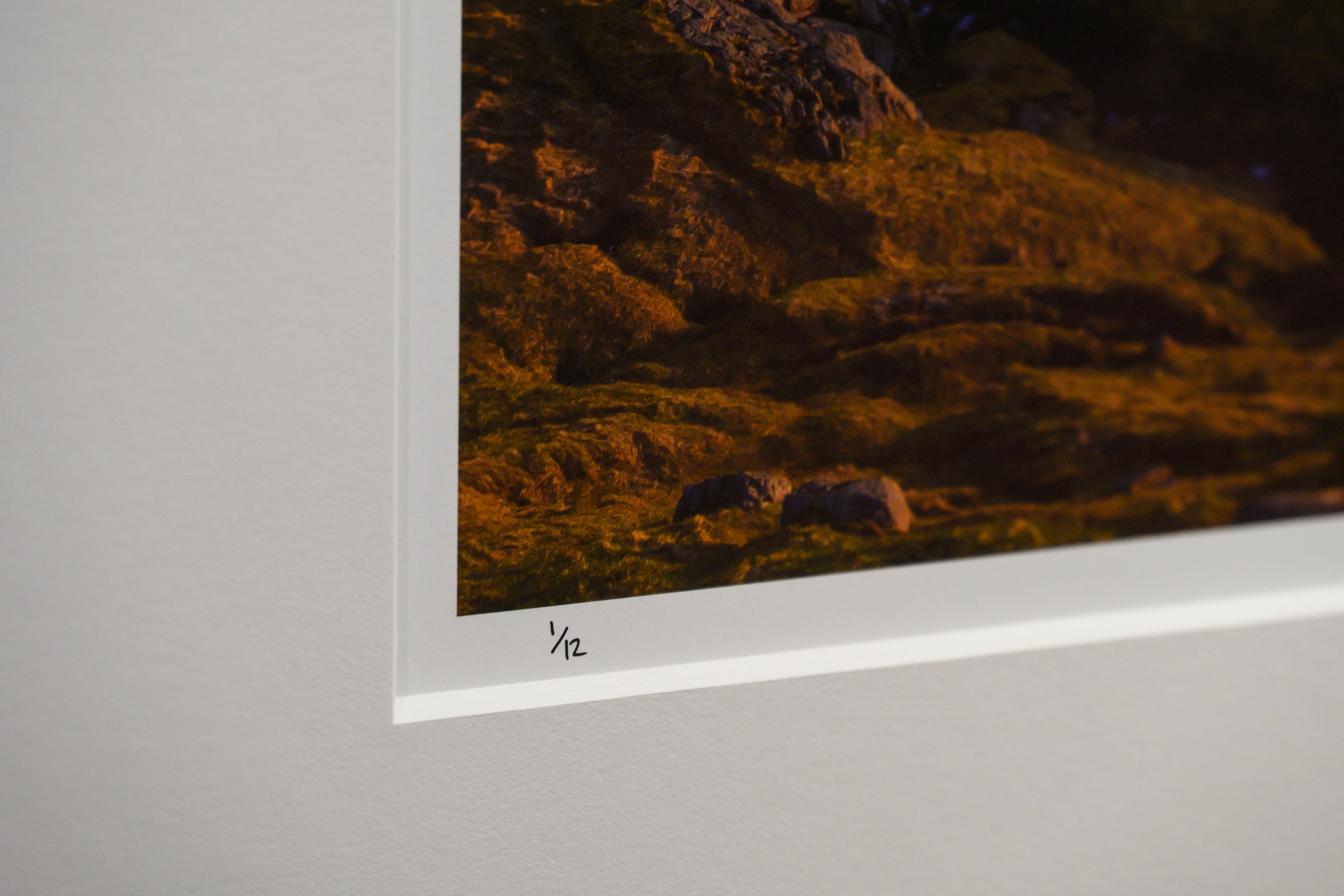 Midnight Sunset on Bunes Beach from Trolidalen: 24x48 Limited Edition Framed Print