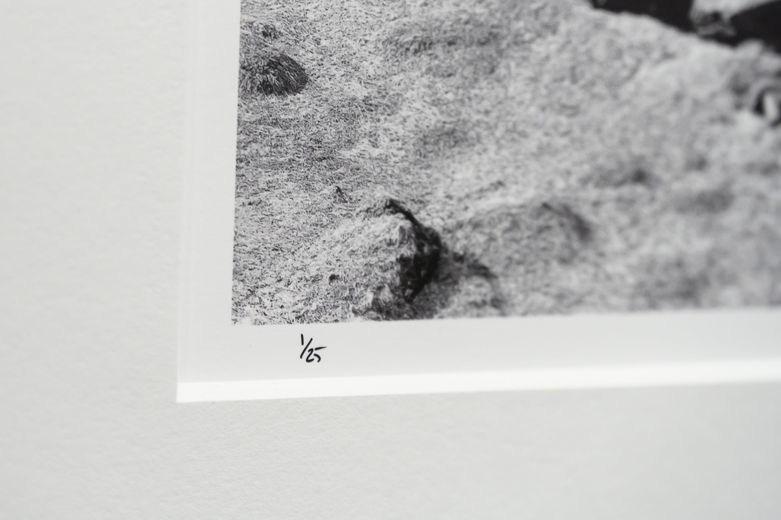 Mineral Stripes and Cascading Water on Granite in Trolldalen: Limited Edition Framed Print