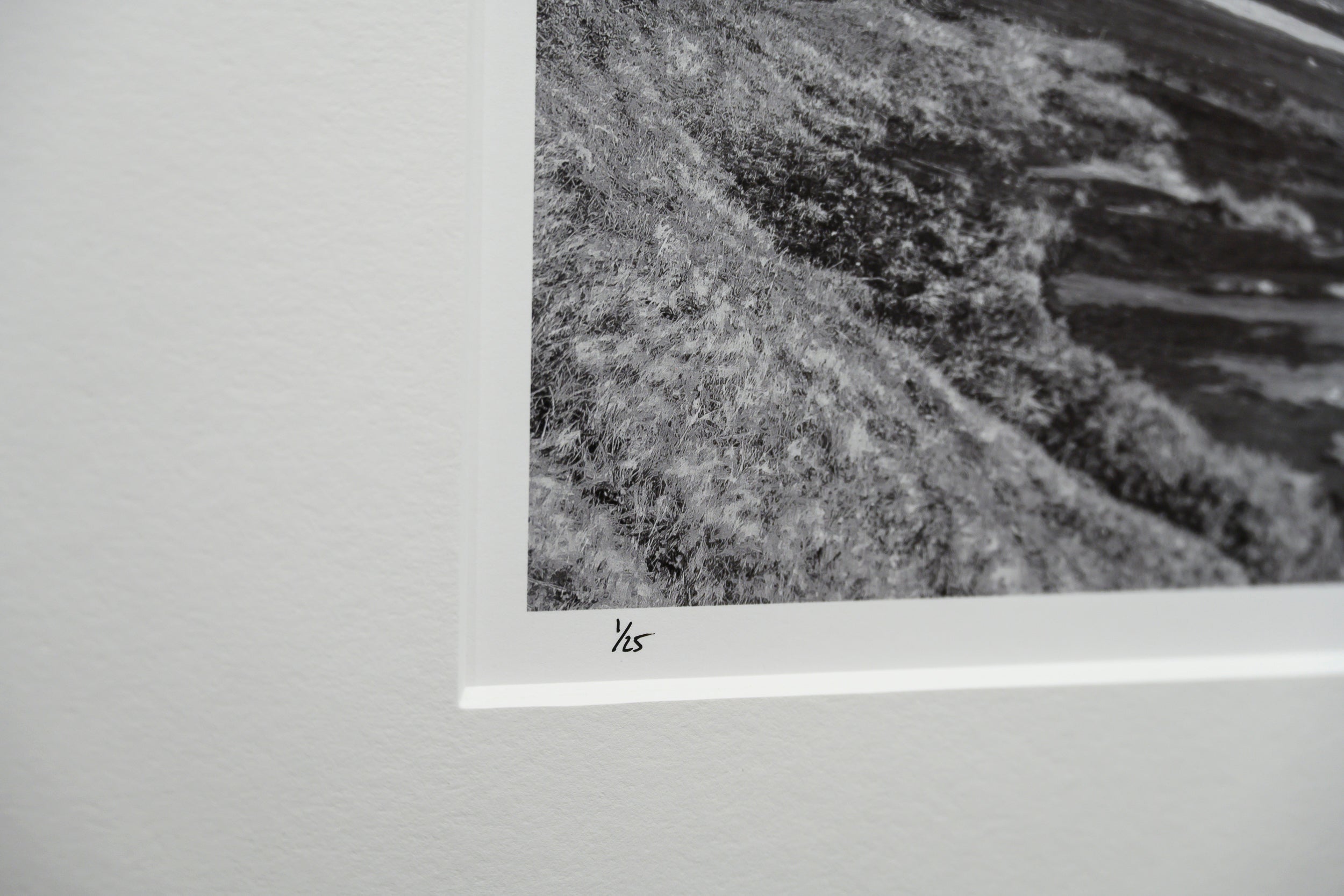 Winding Stream in Grassy Meadow above Bunes Beach: Limited Edition Framed Print