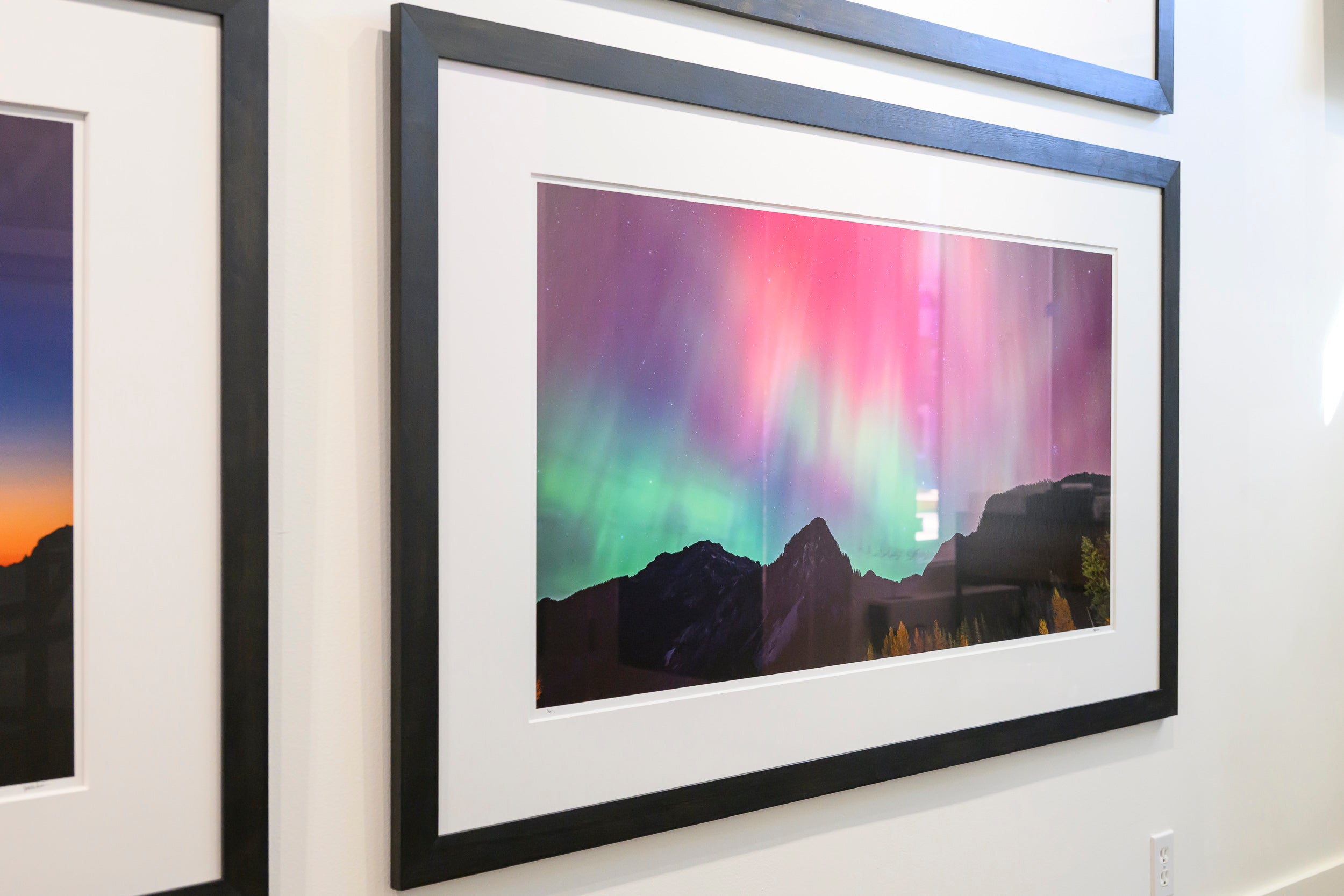 Aurora Borealis above Guye Peak: 24x48 Limited Edition Framed Print