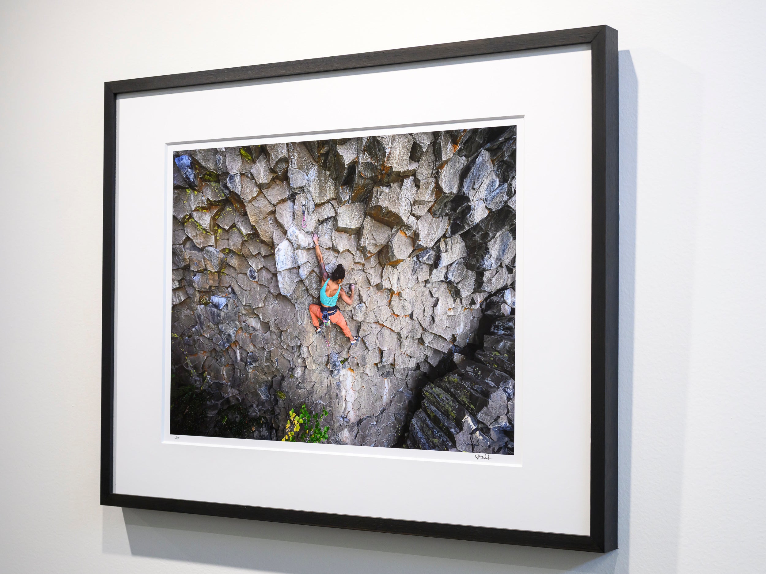 Climbing Geometric Geology in Tieton Canyon: 15x20 Limited Print