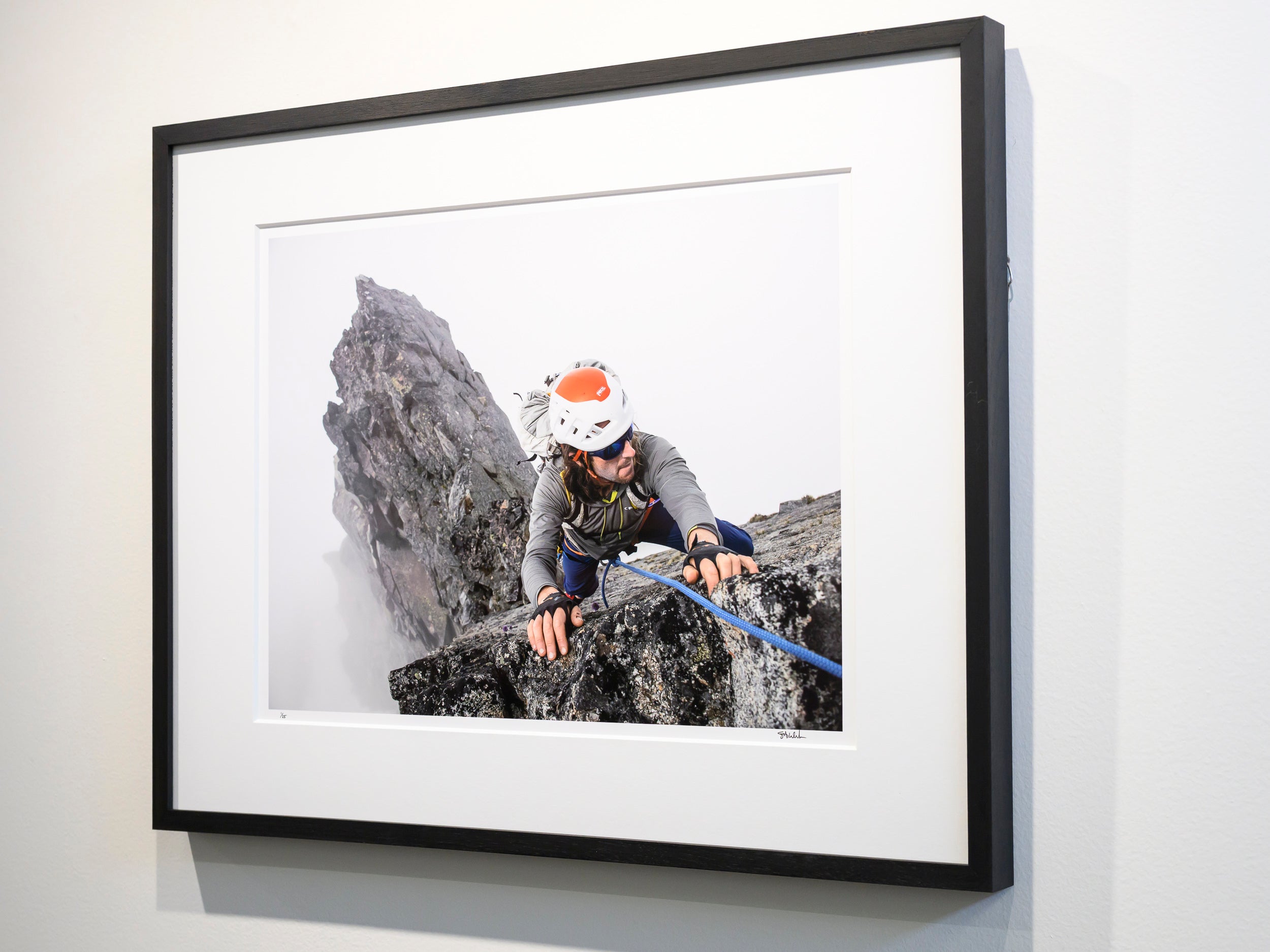 Climbing out of the Clouds on Sahale Peak: 15x20 Limited Print