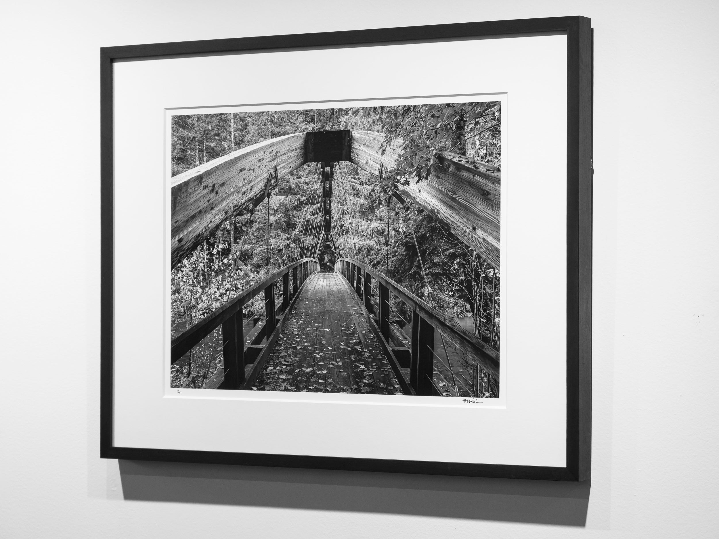 Gateway Bridge over Middle Fork Snoqualmie River: Limited Edition Framed Print