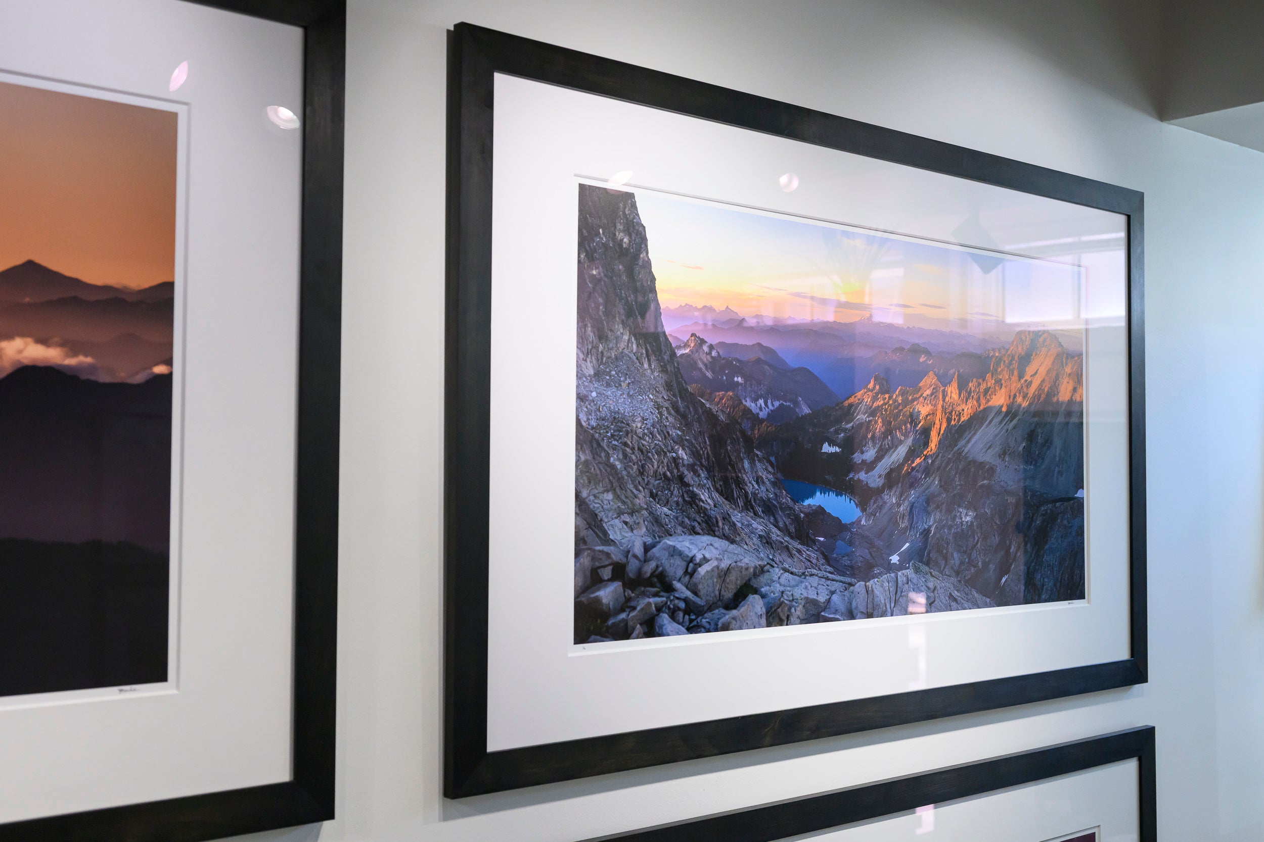 Jade Lake and Glacier Peak from Dip Top: 24x48 Limited Edition Framed Print