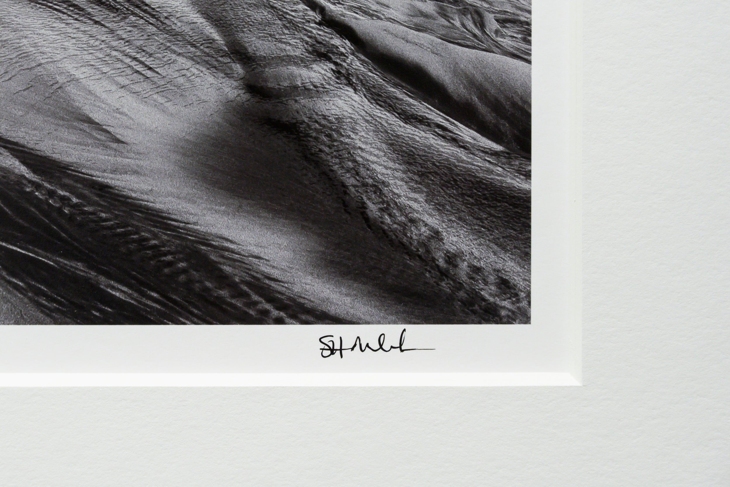 Marbled Sand Mirrors the Striated Granite of Stamprevtind: Limited Edition Framed Print