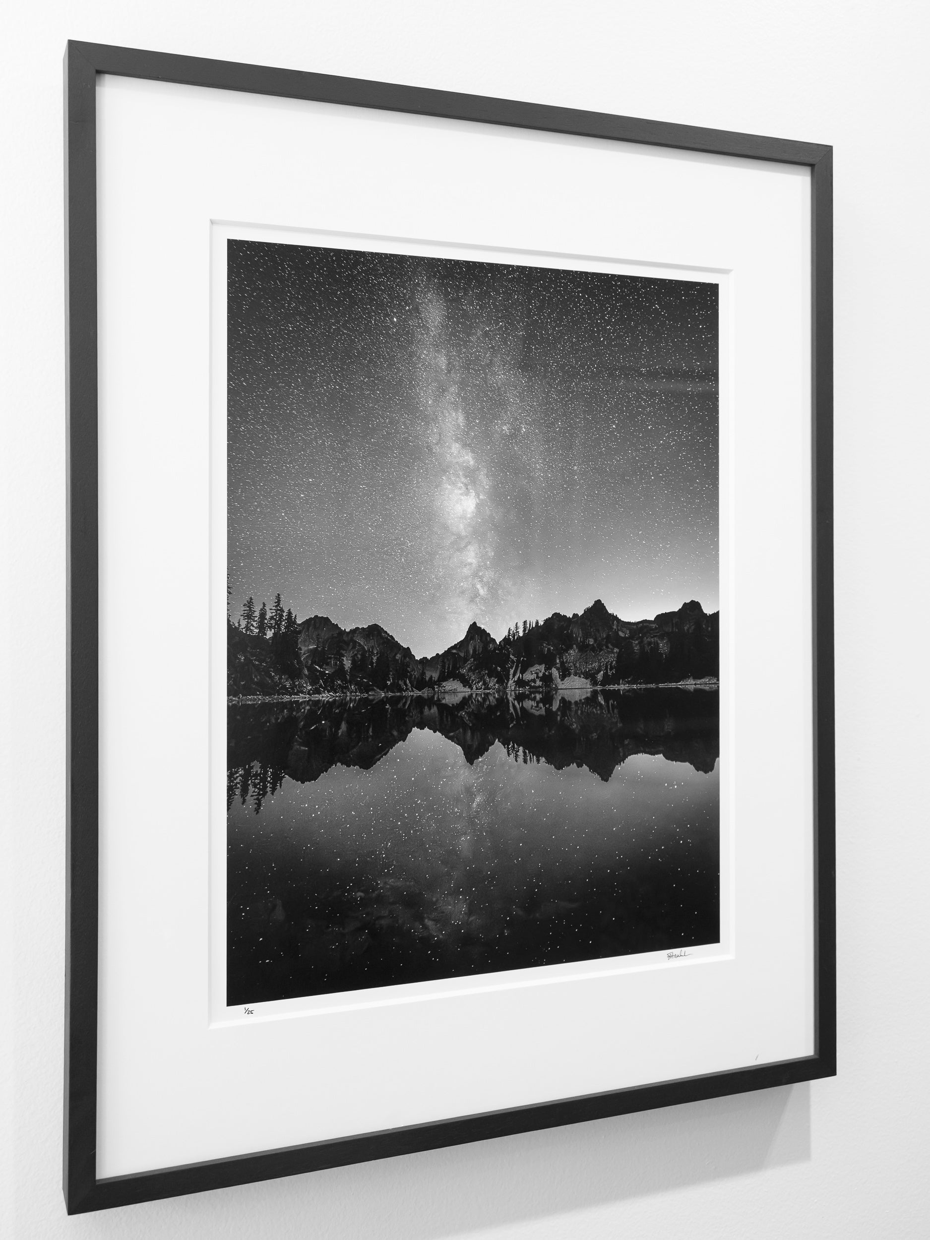 Milky Way above Kaleetan Peak from Gem Lake: Limited Edition Framed Print