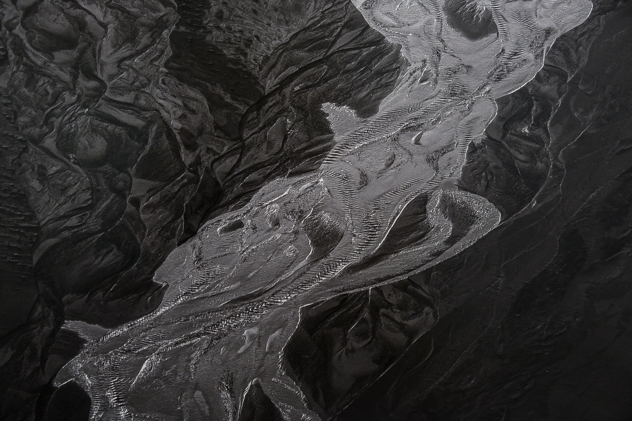 Braided Stream between Sand Dunes on Bunes Beach: Limited Edition Framed Print