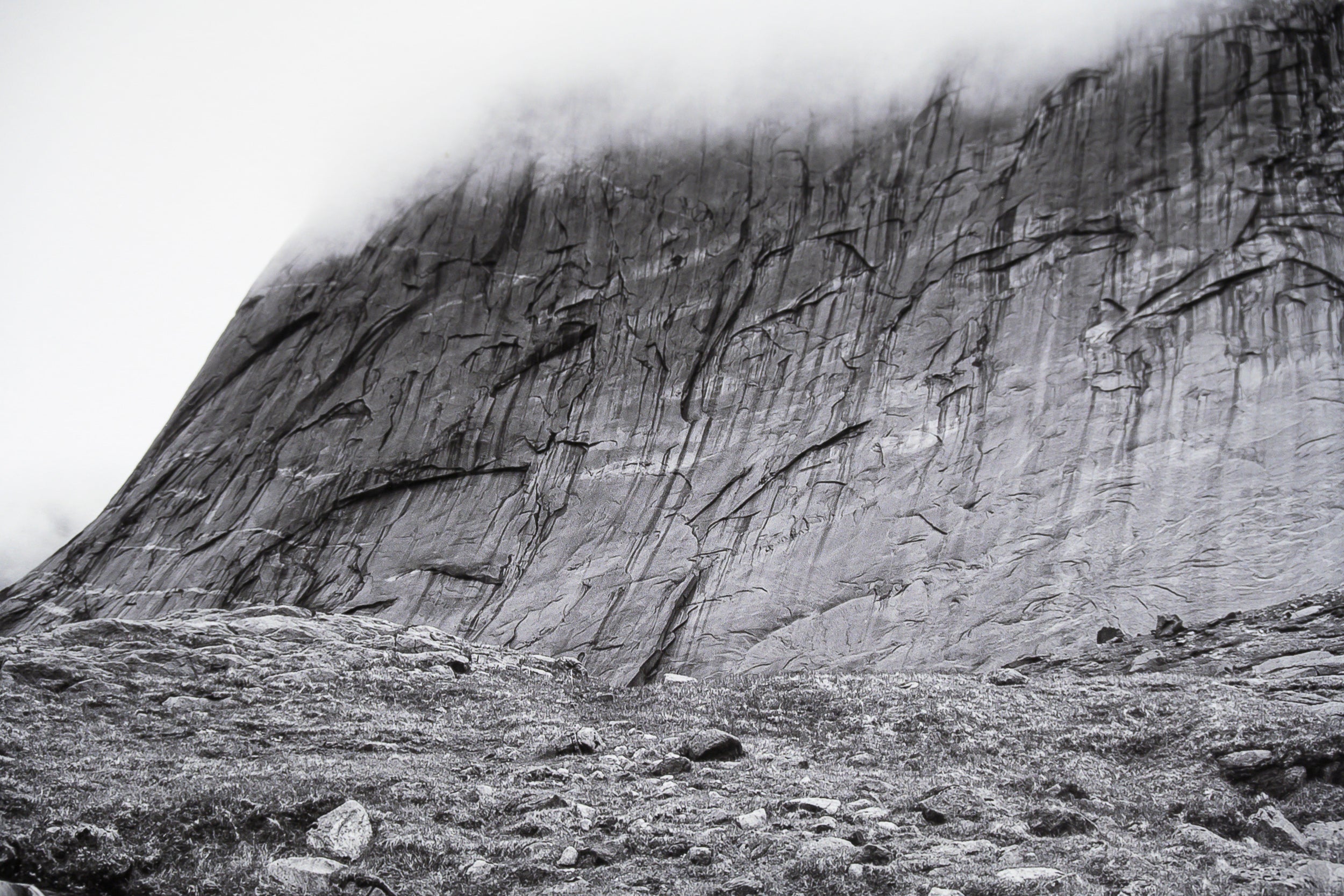 Cascading Stream below Granite Walls of Breidflogtind: Limited Edition Framed Print