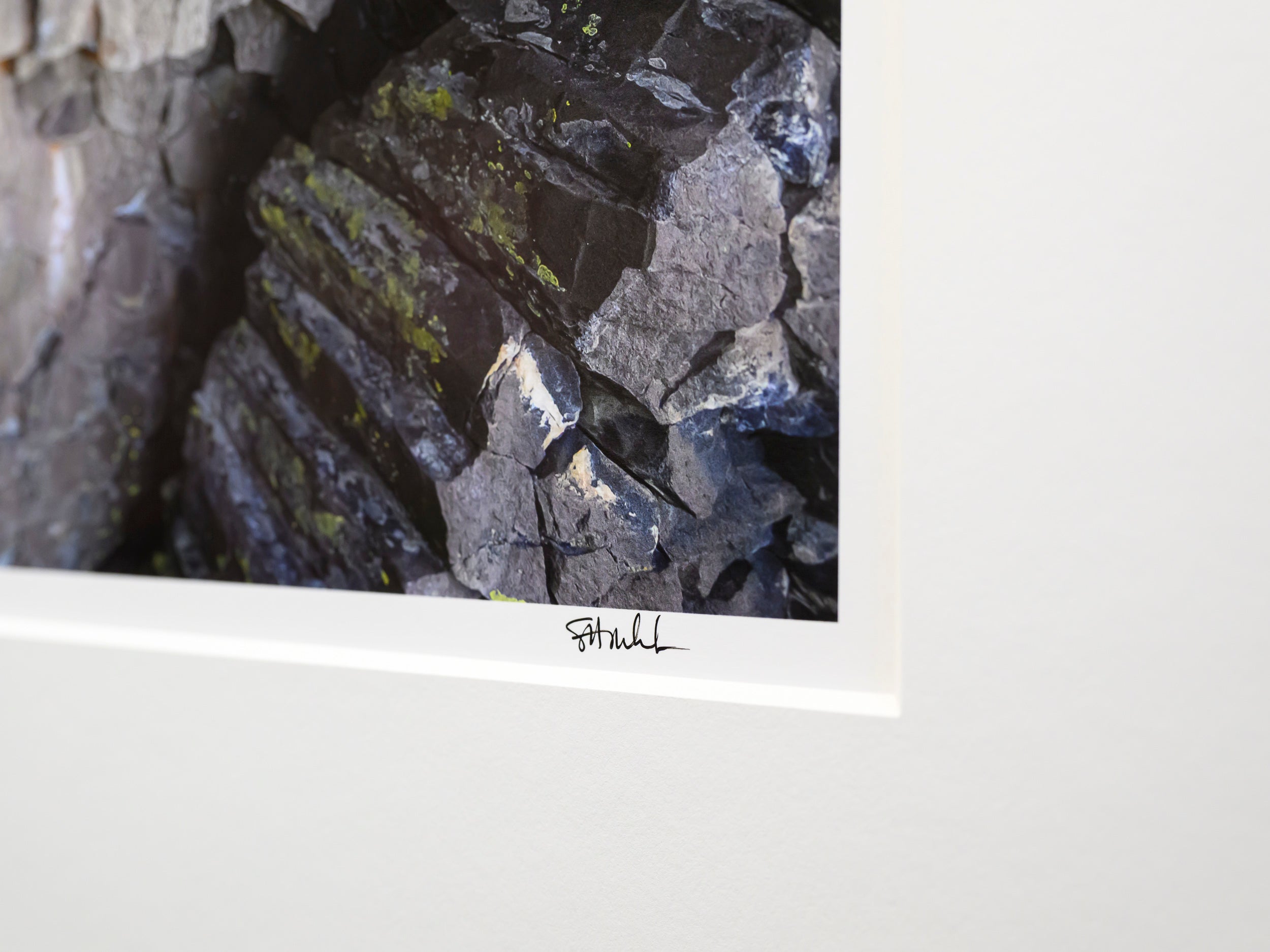 Climbing Geometric Geology in Tieton Canyon: 15x20 Limited Print
