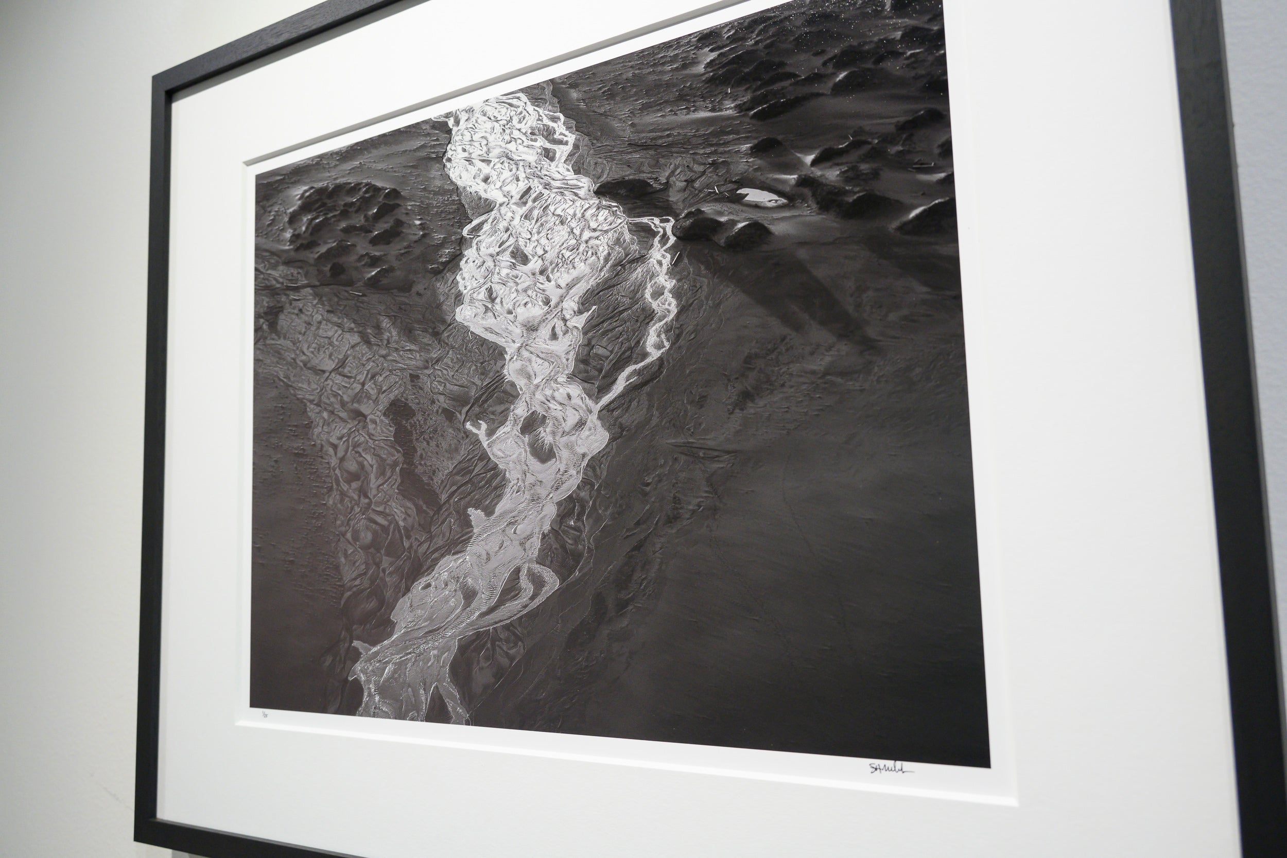 Braided Stream between Sand Dunes on Bunes Beach: Limited Edition Framed Print