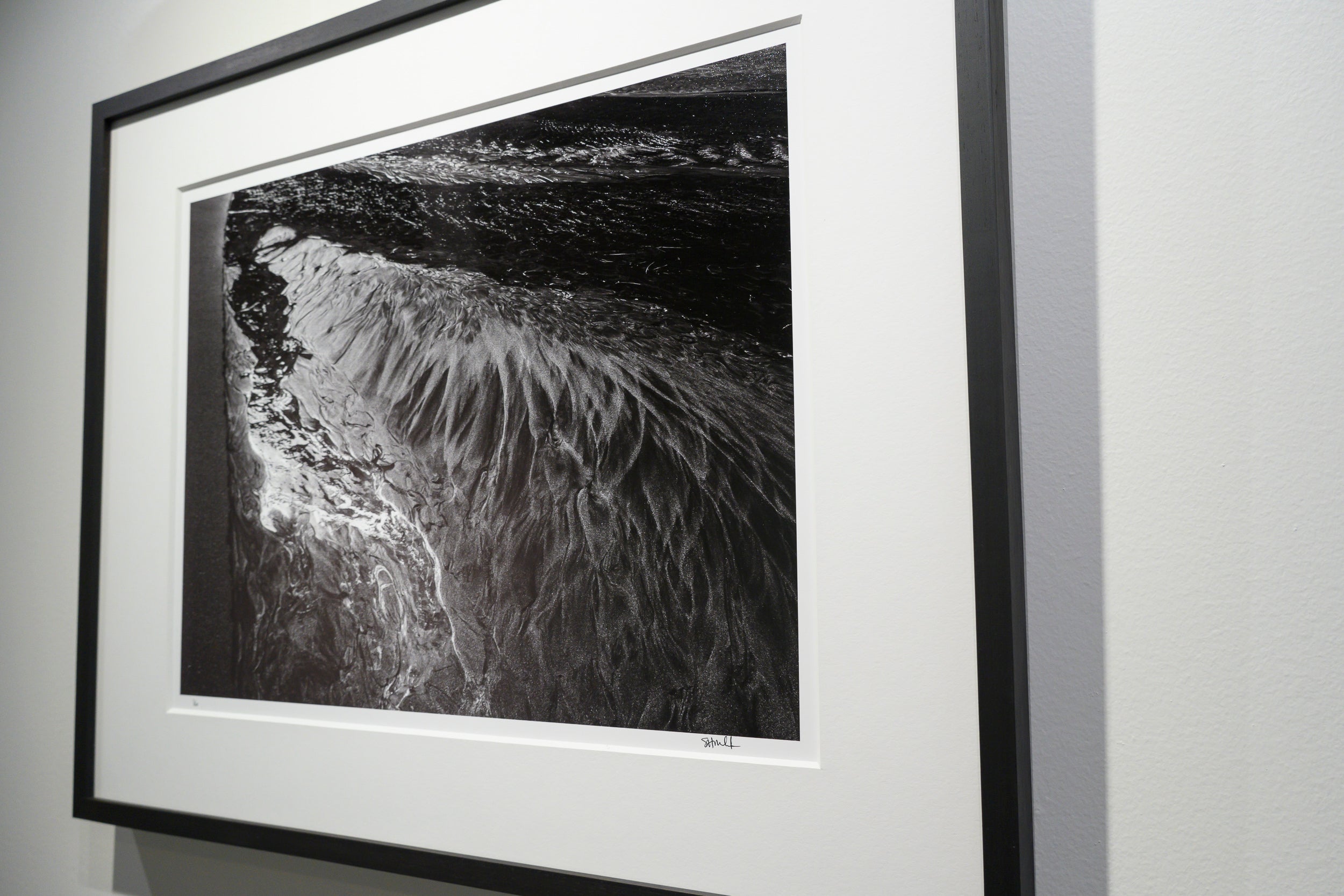 Feathery Mosaics in Tidal Stream on Bunes Beach: Limited Edition Framed Print