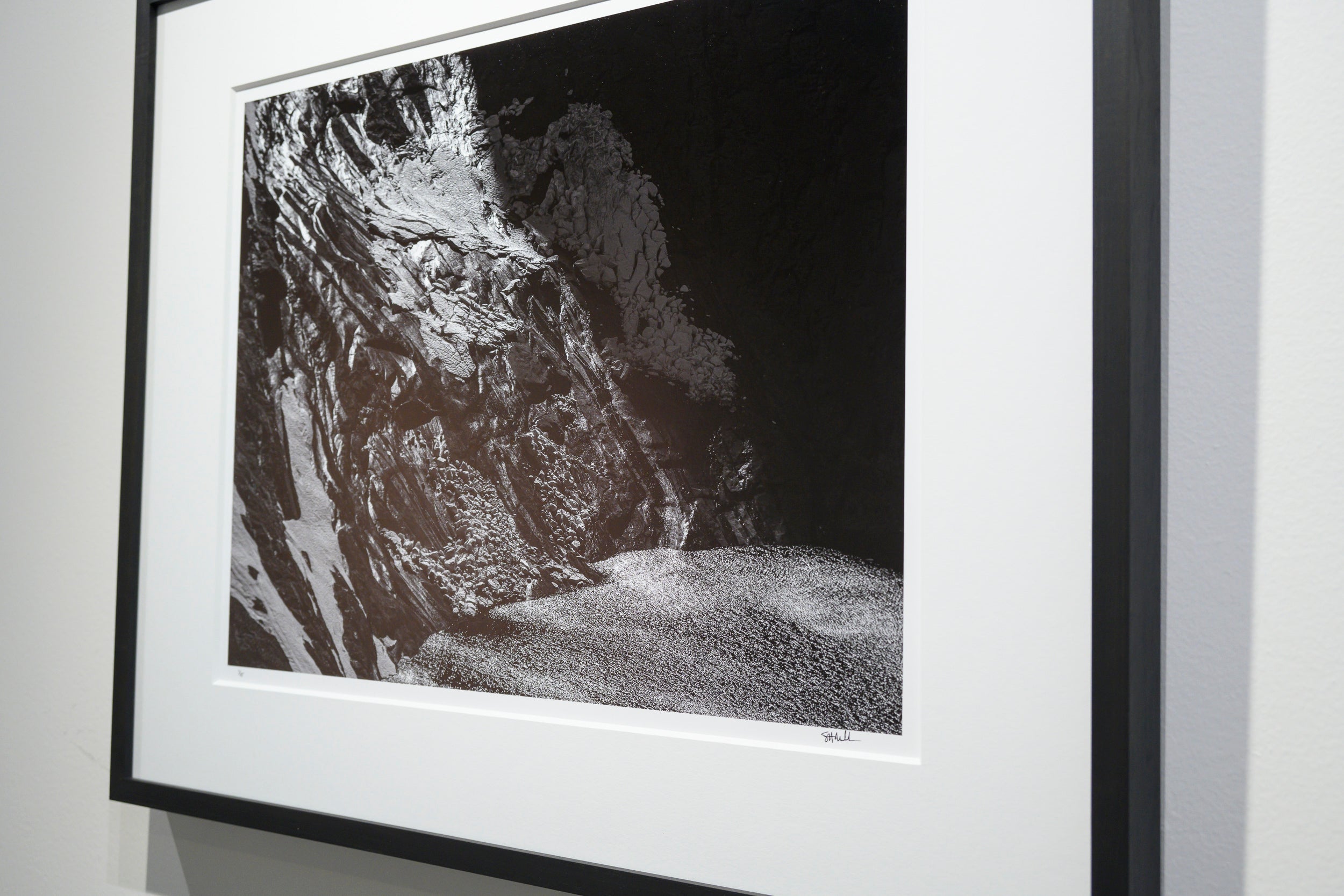 Granite Slabs Shedding Spring Snow: Limited Edition Framed Print