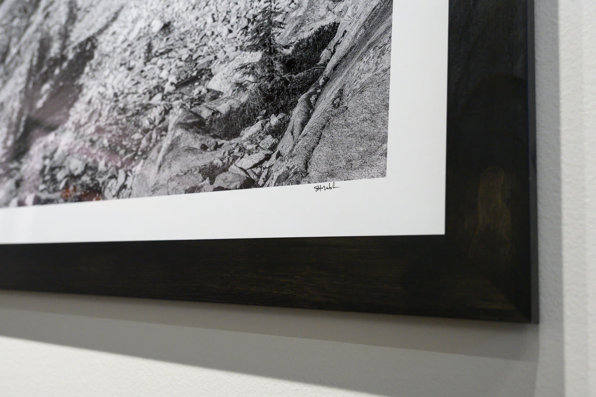 Early Winter Spires and Liberty Group from Blue Lake Peak: 30x56 Limited Edition Framed Print