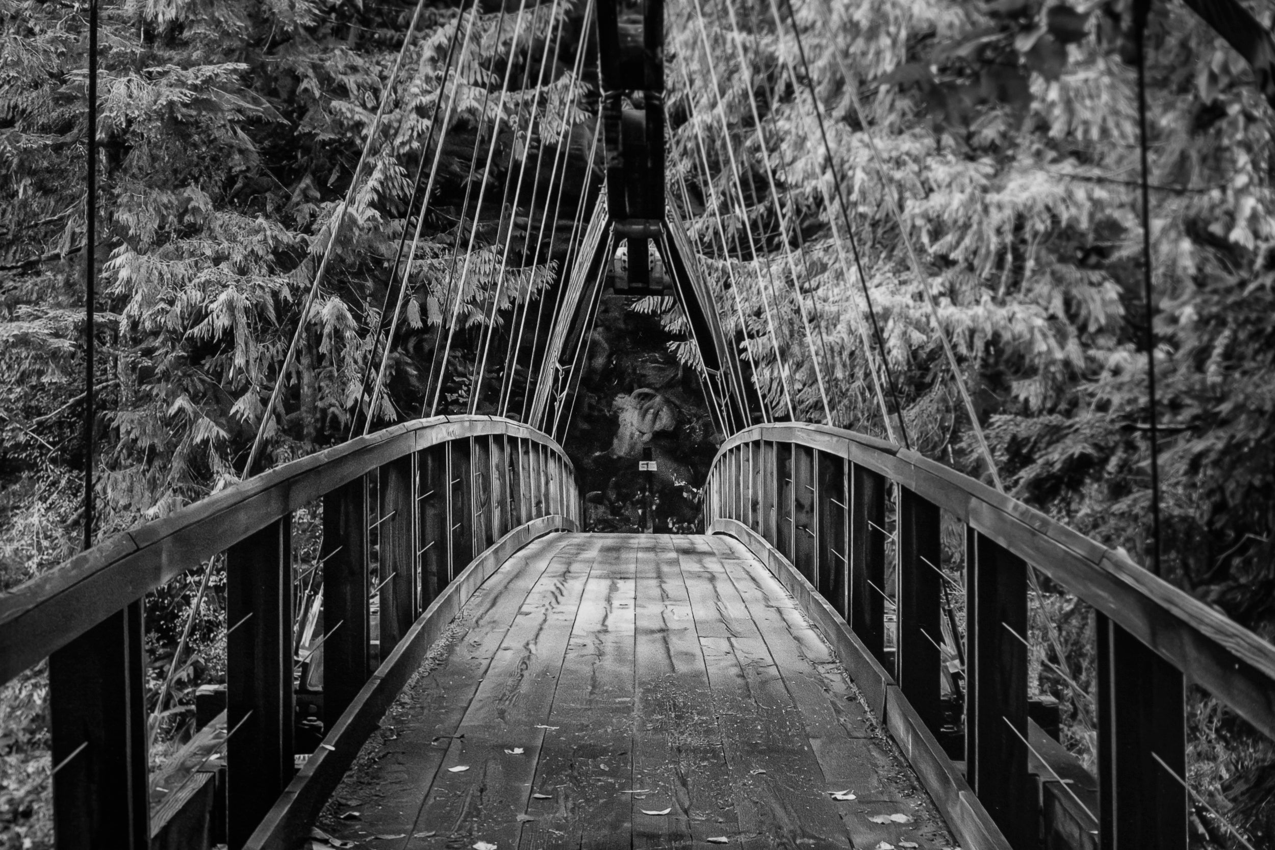 Gateway Bridge over Middle Fork Snoqualmie River: Limited Edition Framed Print