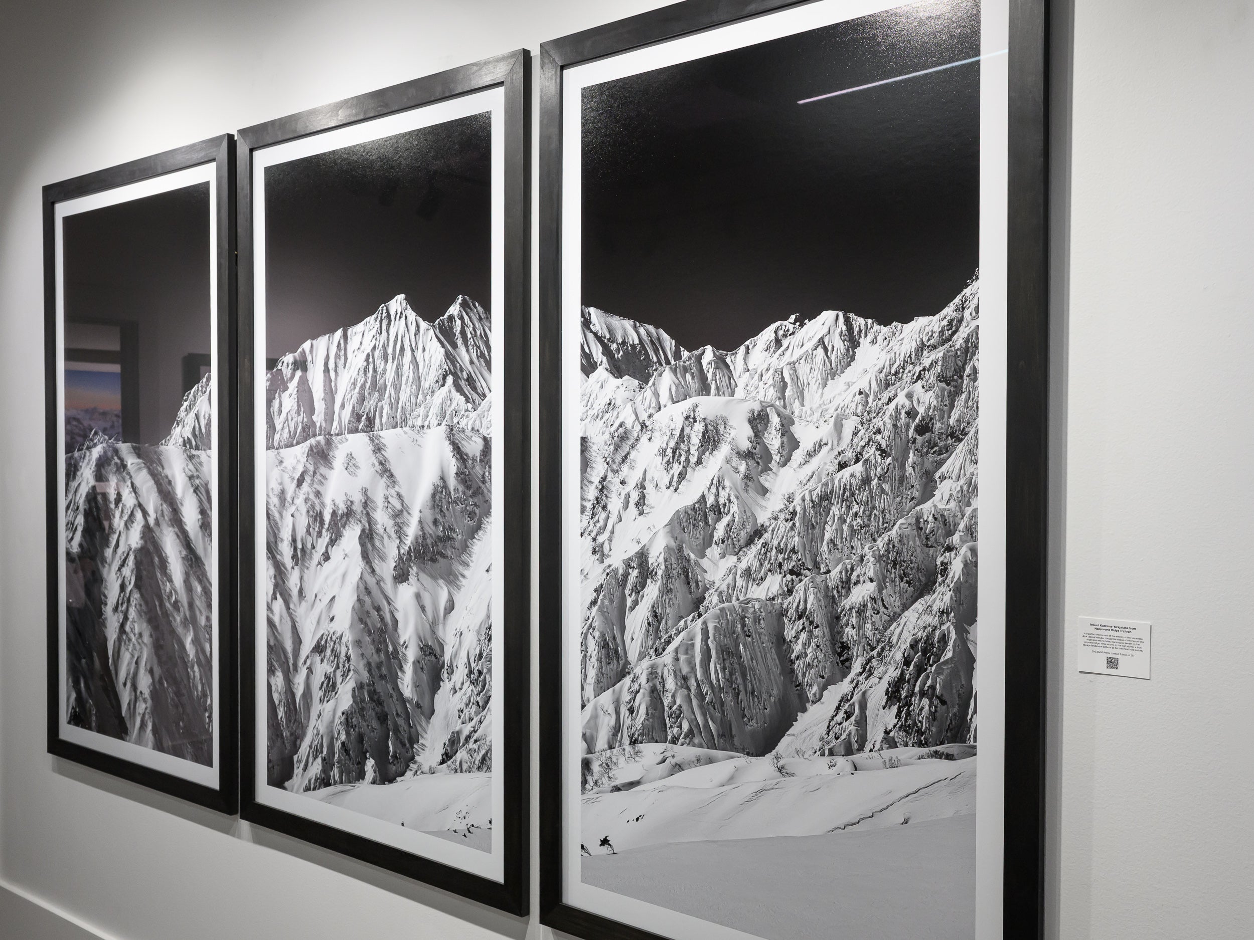 Mount Kashima-Yarigatake from Happo-one Ridge Triptych: 30x56 Limited Edition Framed Prints