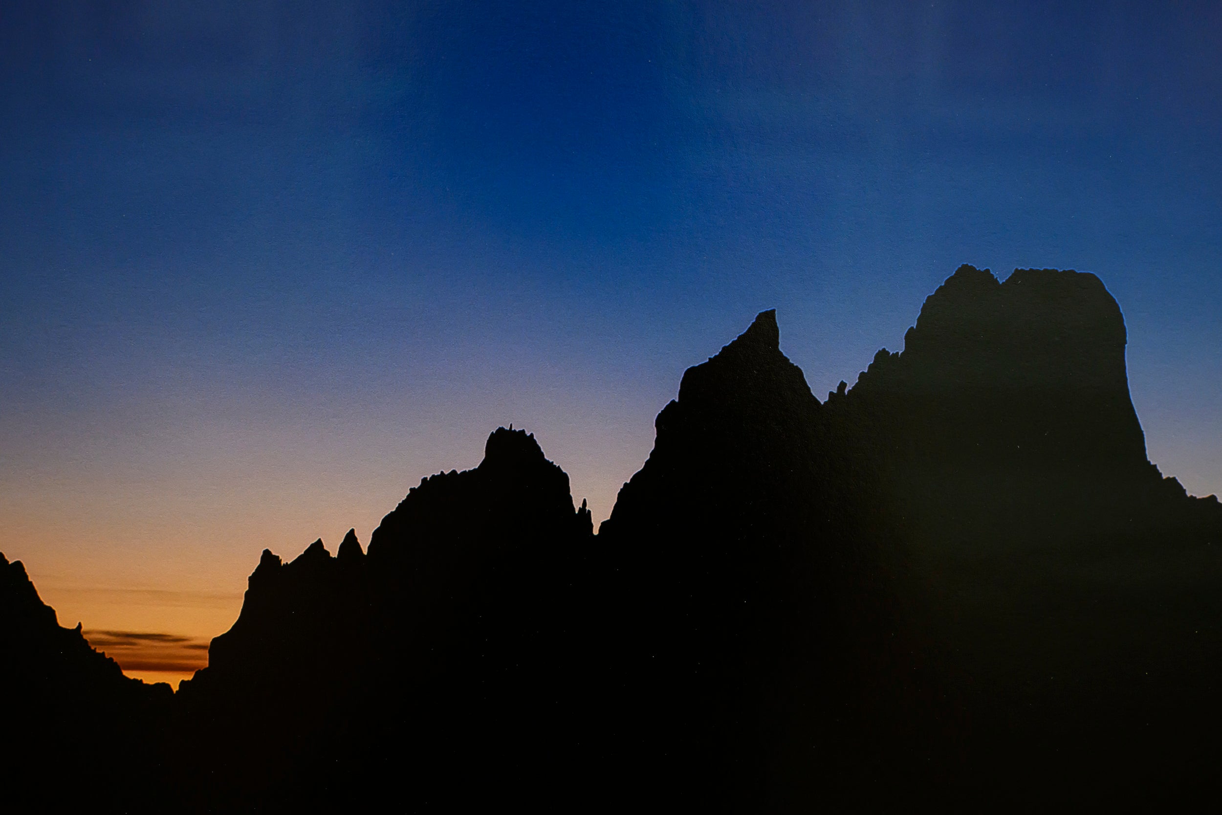 Slesse Mountain Sunset Gradient: 24x48 Limited Print