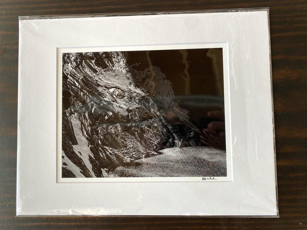 Granite Slabs Shedding Spring Snow: 8x10 Open Edition Matted Print