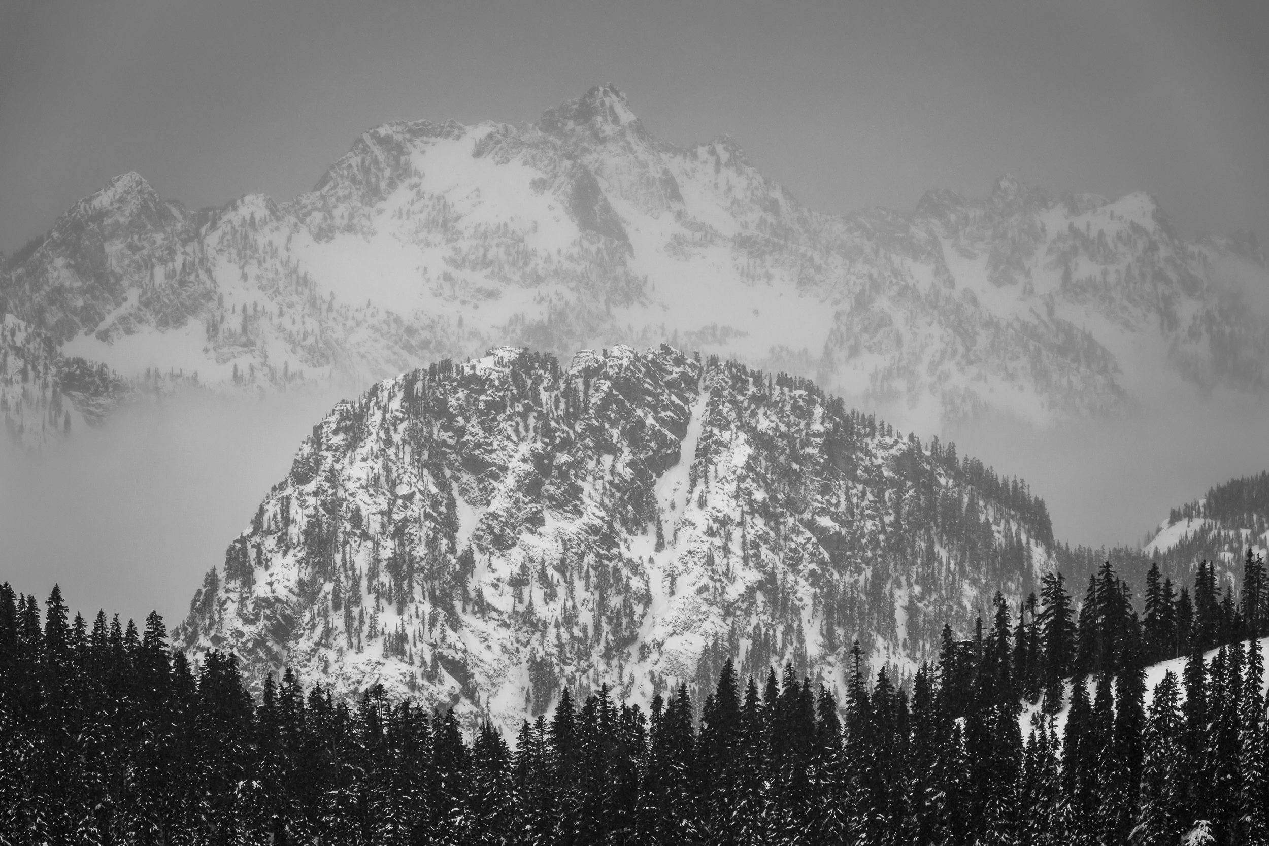 East Face of Guye below Chair Peak: 8x10 Open Edition Matted Print