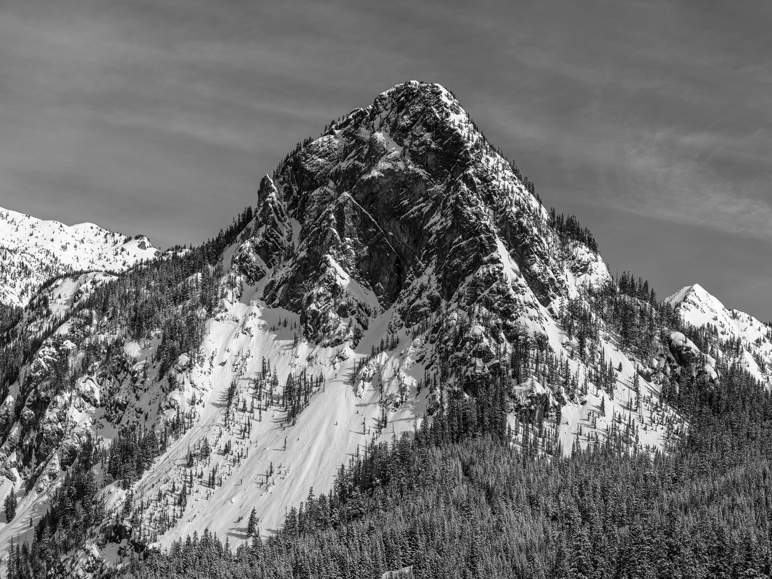 Guye Peak West Face in Winter: Limited Edition Framed Print