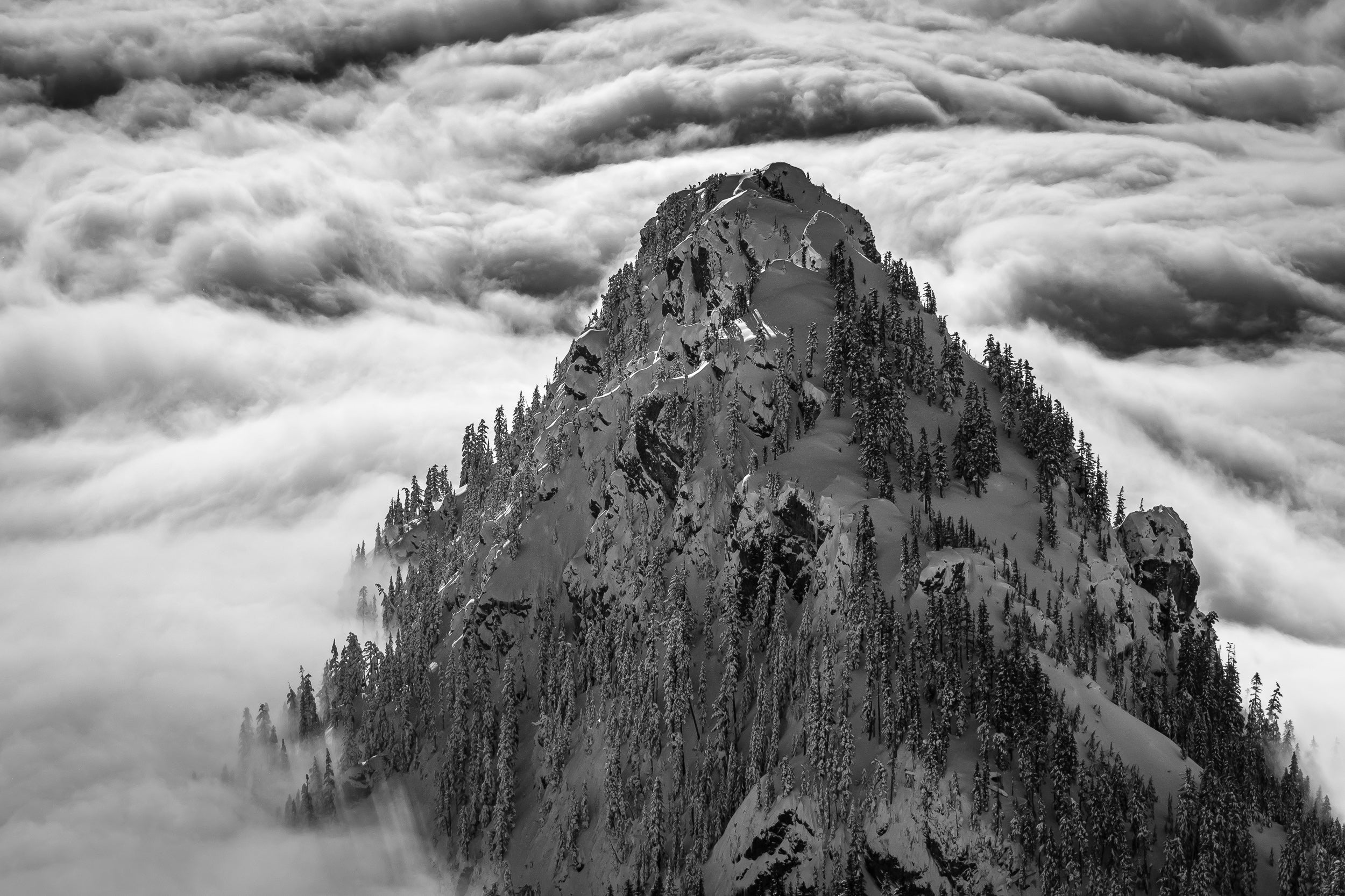 Guye Peak above the Clouds: 8x10 Open Edition Matted Print