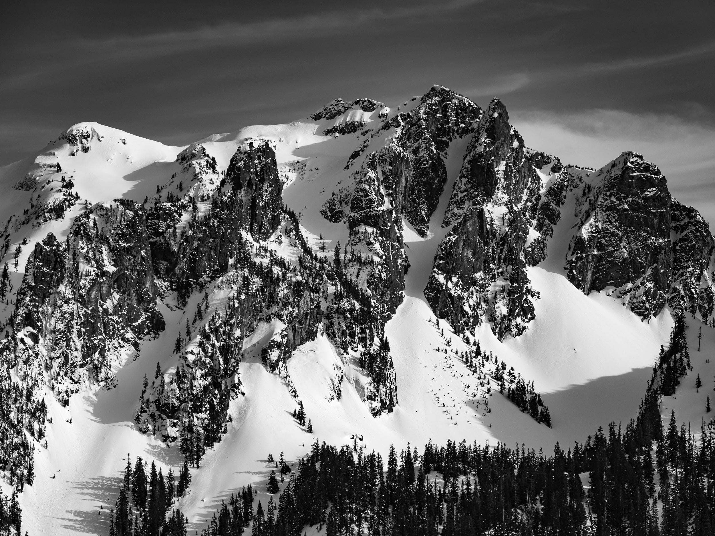 Snoqualmie Mountain North Face: 8x10 Open Edition Matted Print