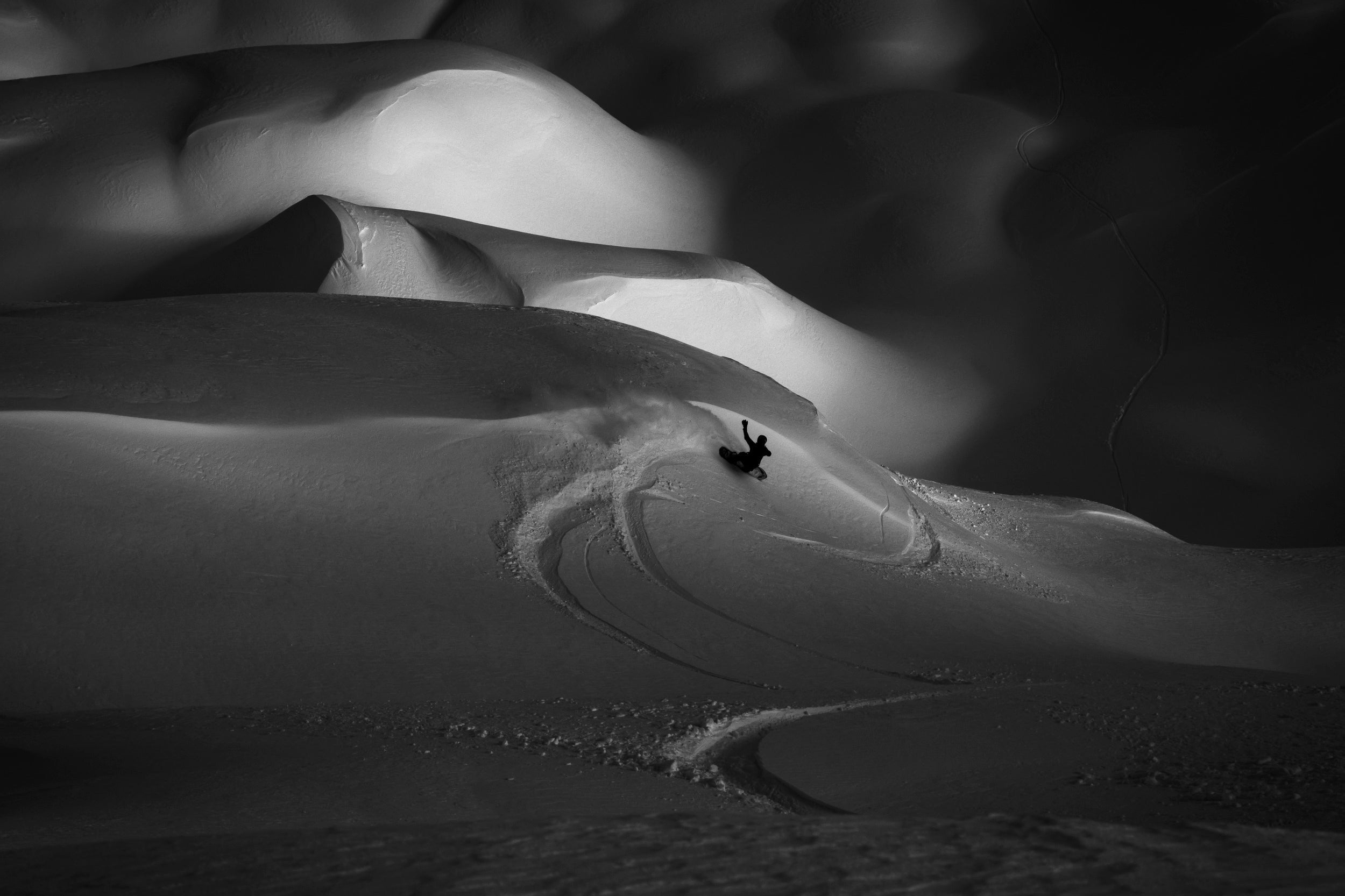 Surf Turns on Chair Peak Moonscape: Limited Edition Framed Print