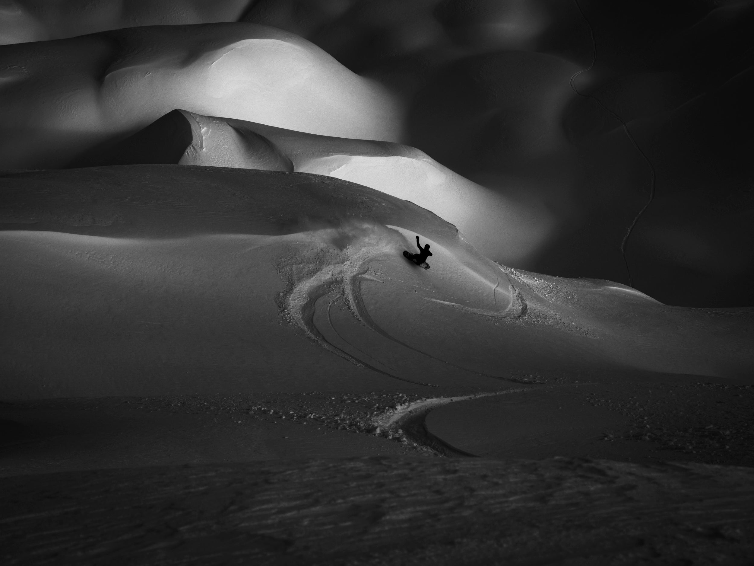 Surf Turns on Chair Peak Moonscape: 8x10 Open Edition Matted Print