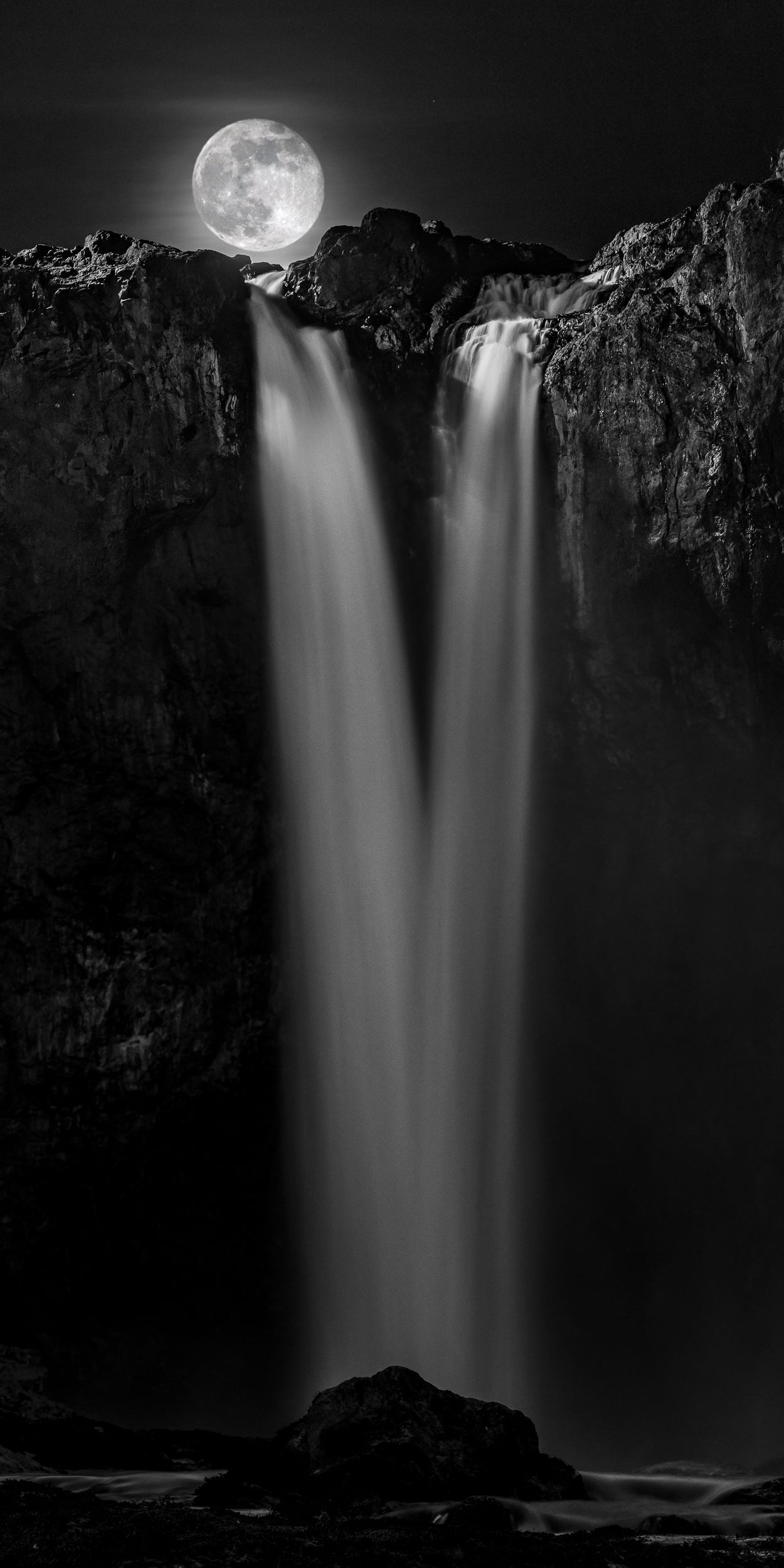 Full Moon over Ribbons of Silk: 8x10 Open Edition Matted Print