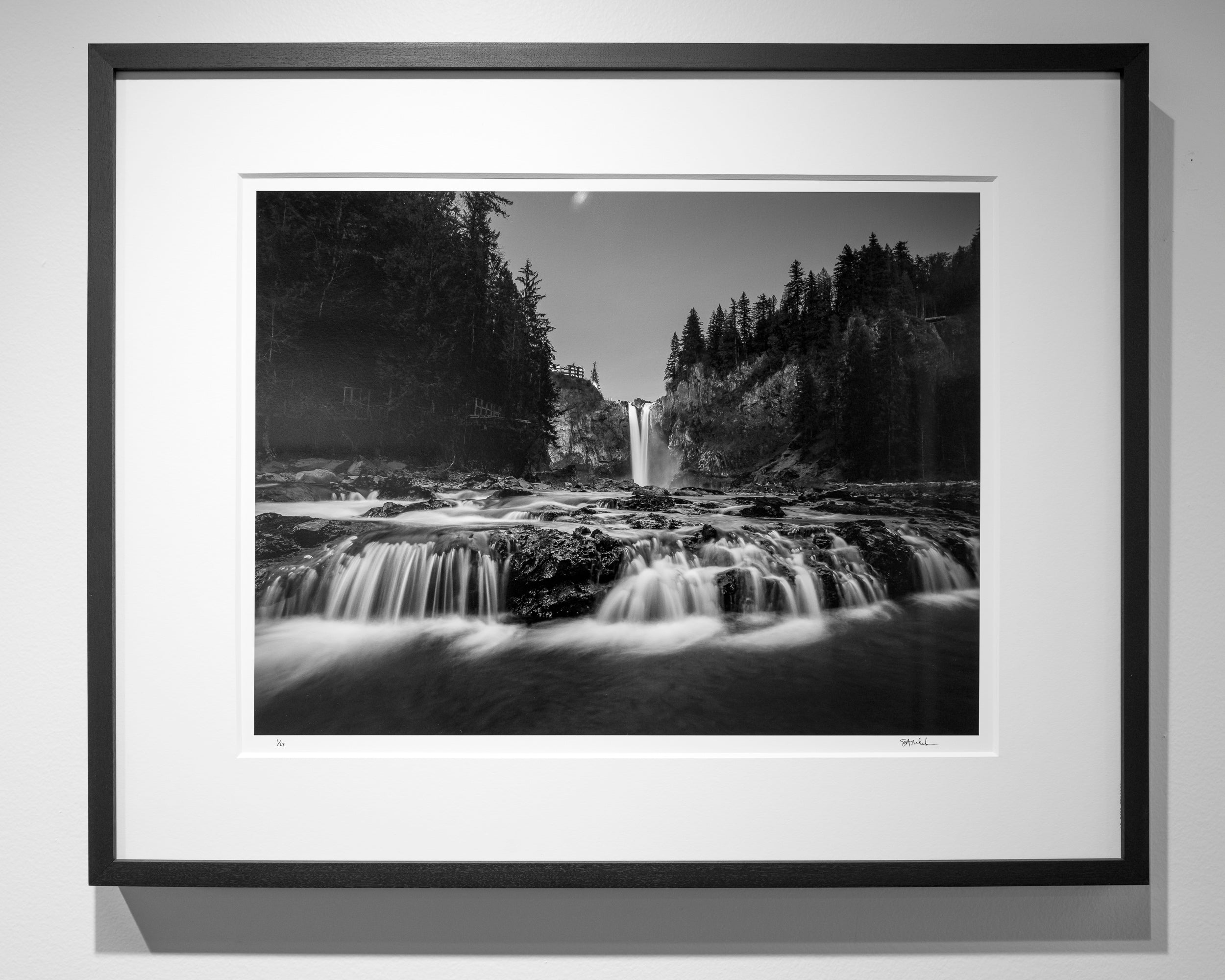 Cascading Streams below the Falls: Limited Edition Framed Print