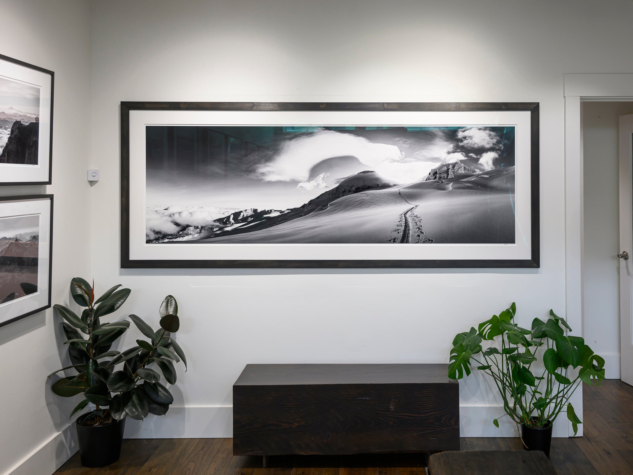 Climbing the Coleman Glacier: 28x88 Limited Edition Framed Print