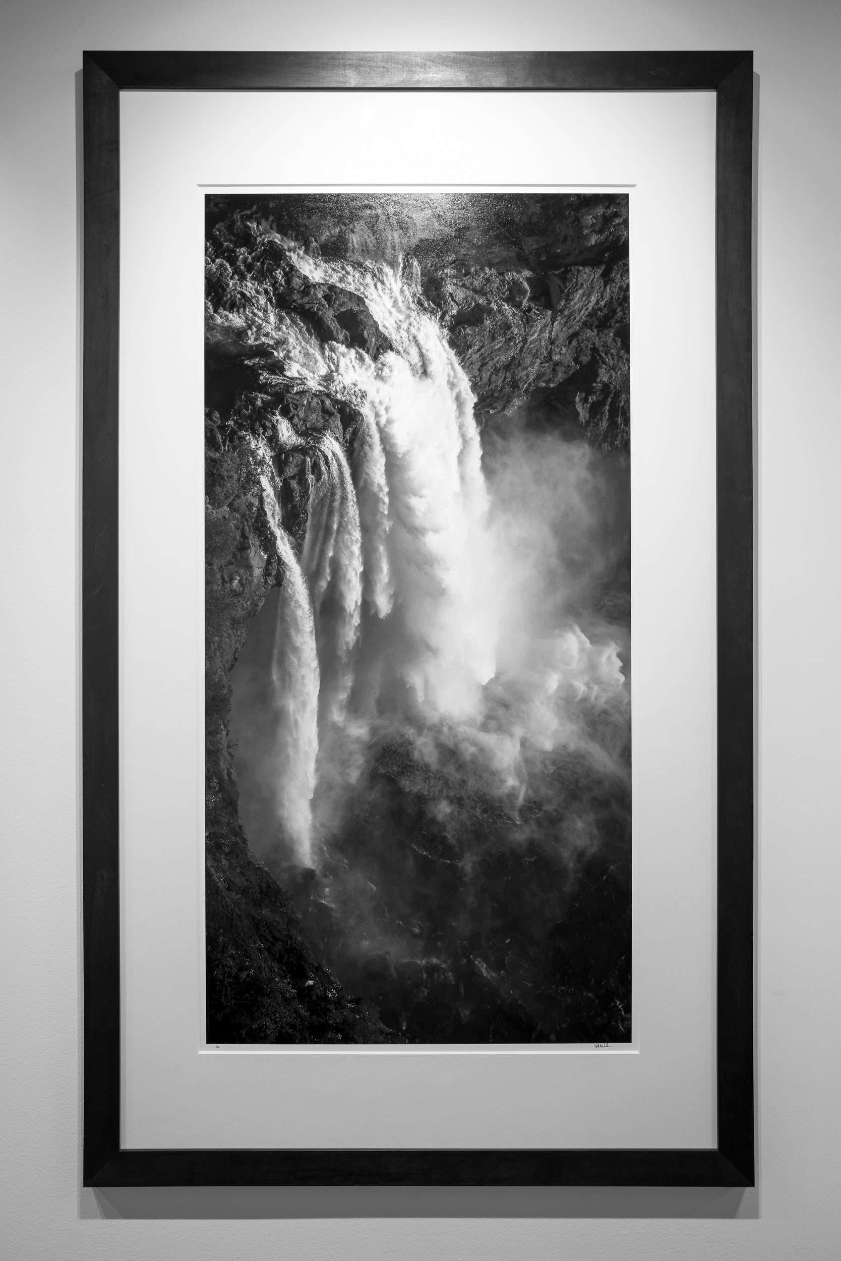 Curtains of Whitewater on a Summer Evening: 48x24 Limited Edition Framed Print